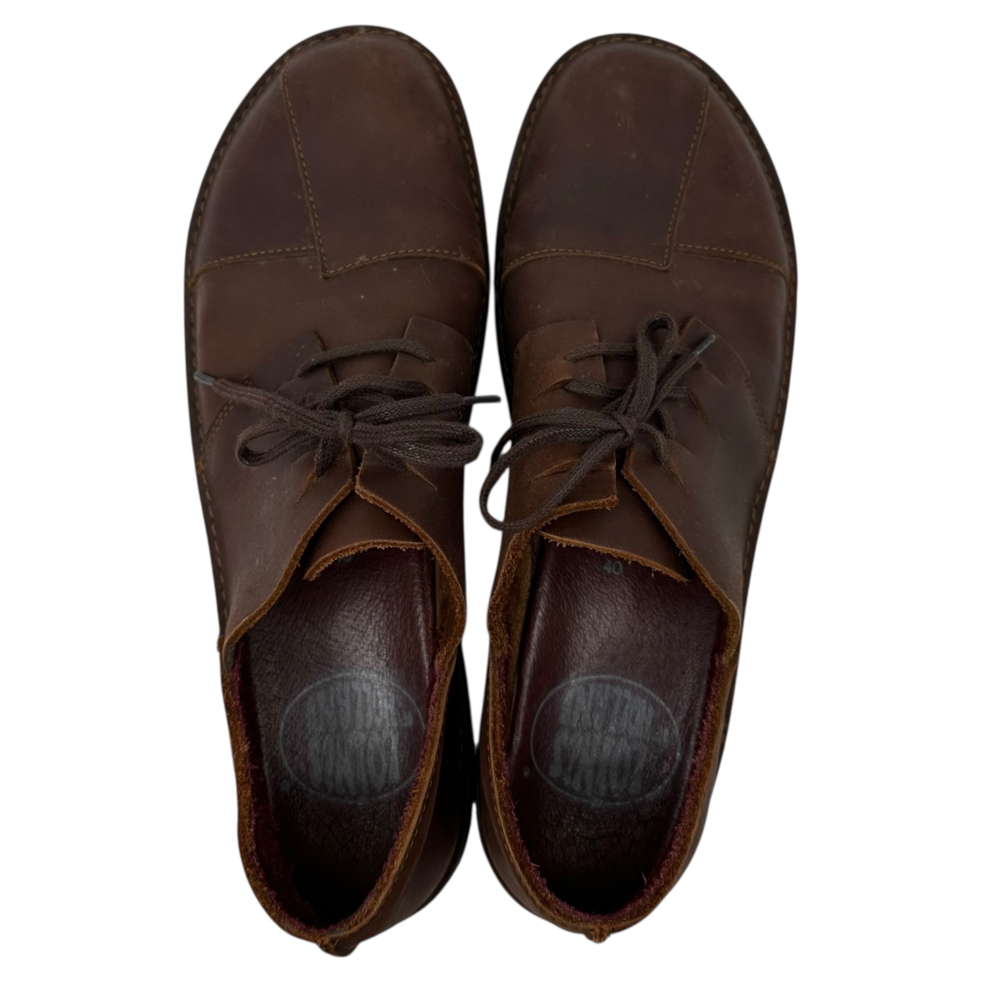 LOINTS OF HOLLAND(ロインツ) Patchwork Leather Shoes パッチワーク レザー シューズ 40(25.0-25.5cm) ブラウン