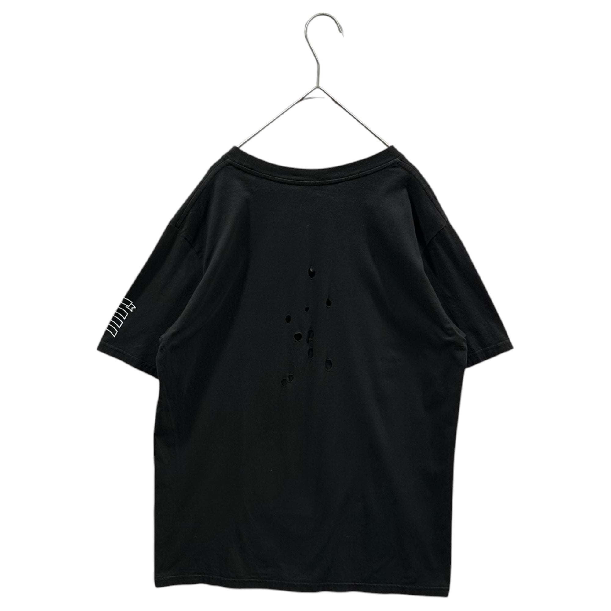 NUMBER (N)INE(ナンバーナイン) EMBLEM DAMAGE TEEE 復刻 エンブレム 穴あき Tシャツ 3 ブラック