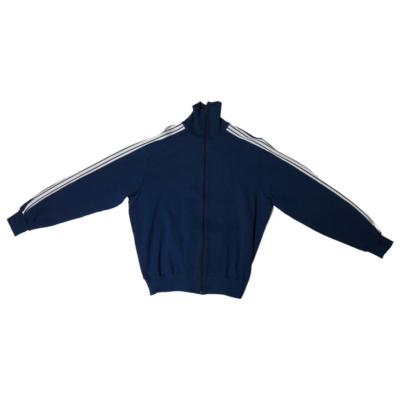 adidas(アディダス) 70's W.GERMANY three stripes track jacket 西ドイツ製 3ストライプ トラックジャケット 5(M程度) ネイビー 70年代 デサント製