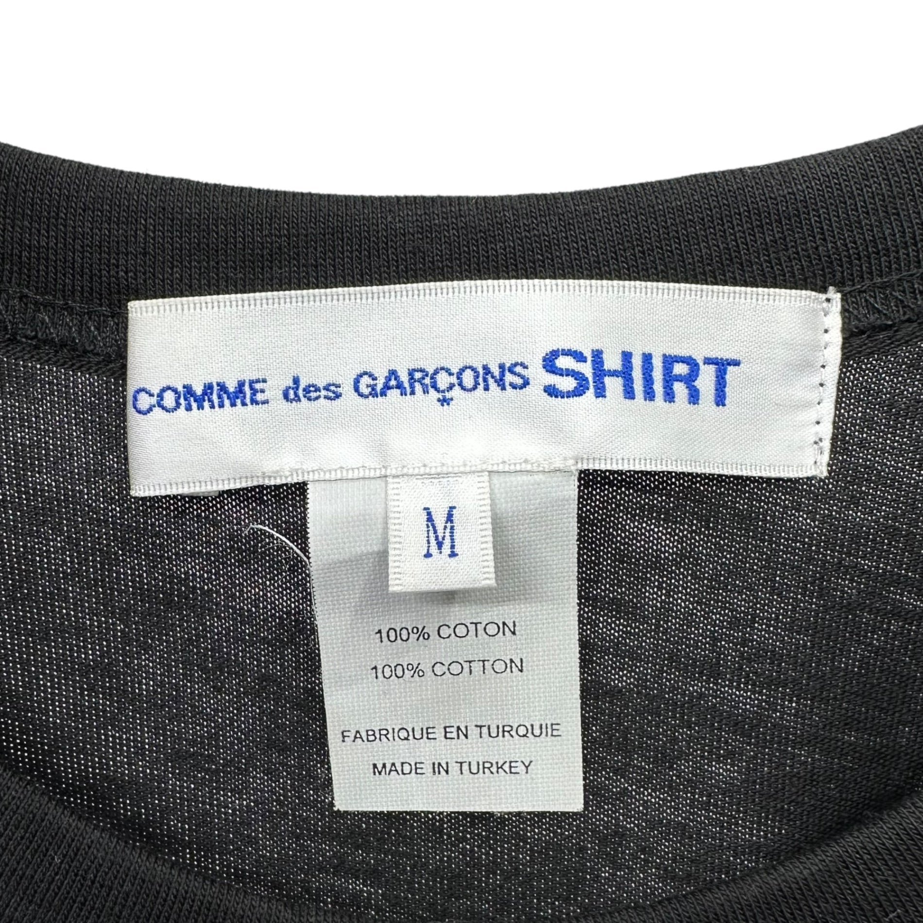 COMME des GARCONS SHIRT(コムデギャルソンシャツ) L/S pocket Logo Tee 長袖 ロゴ ポケット Tシャツ W27110 M ブラック