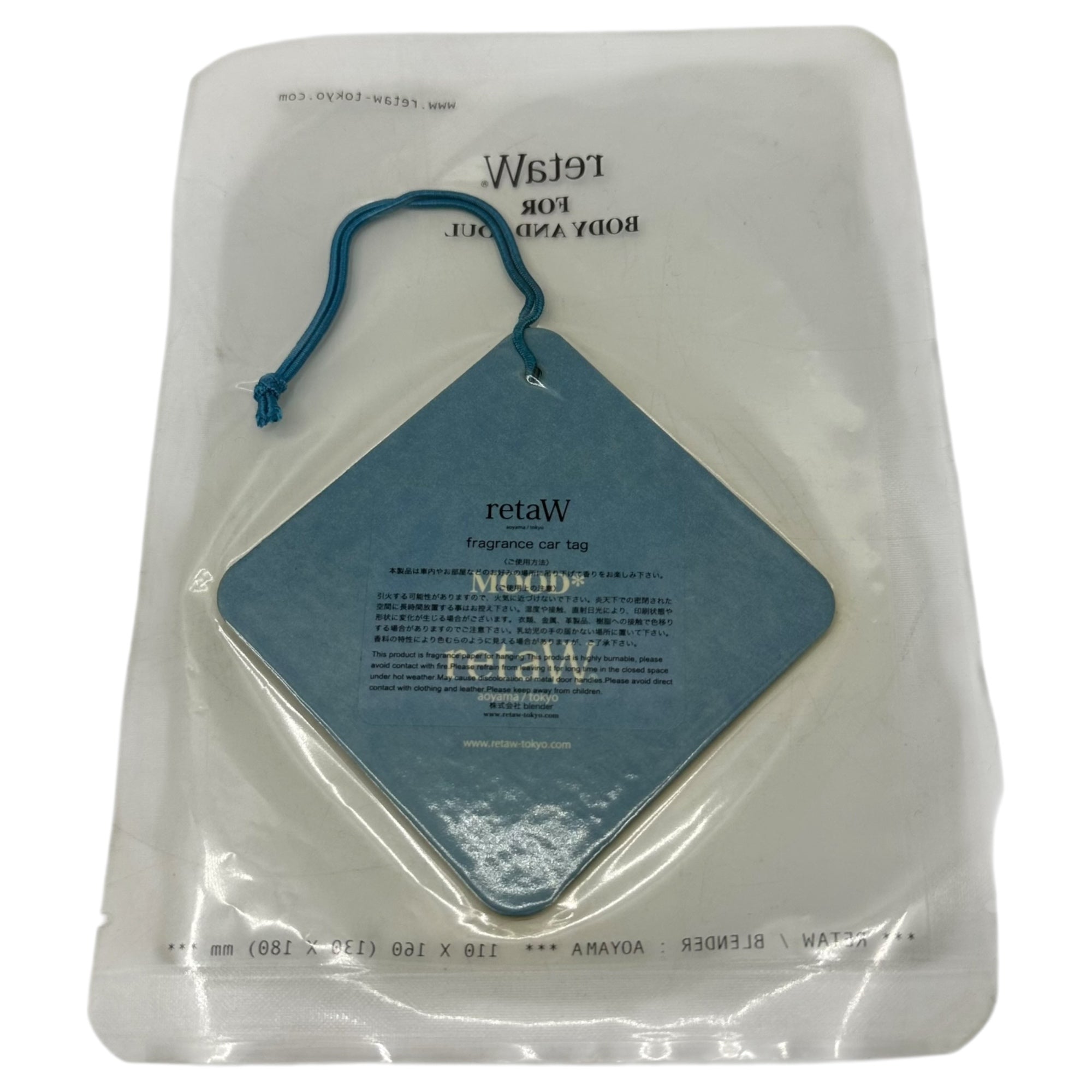 V.A. fragment(フラグメント) × retaW car tag カータグ 芳香剤 ブルー×ブラック