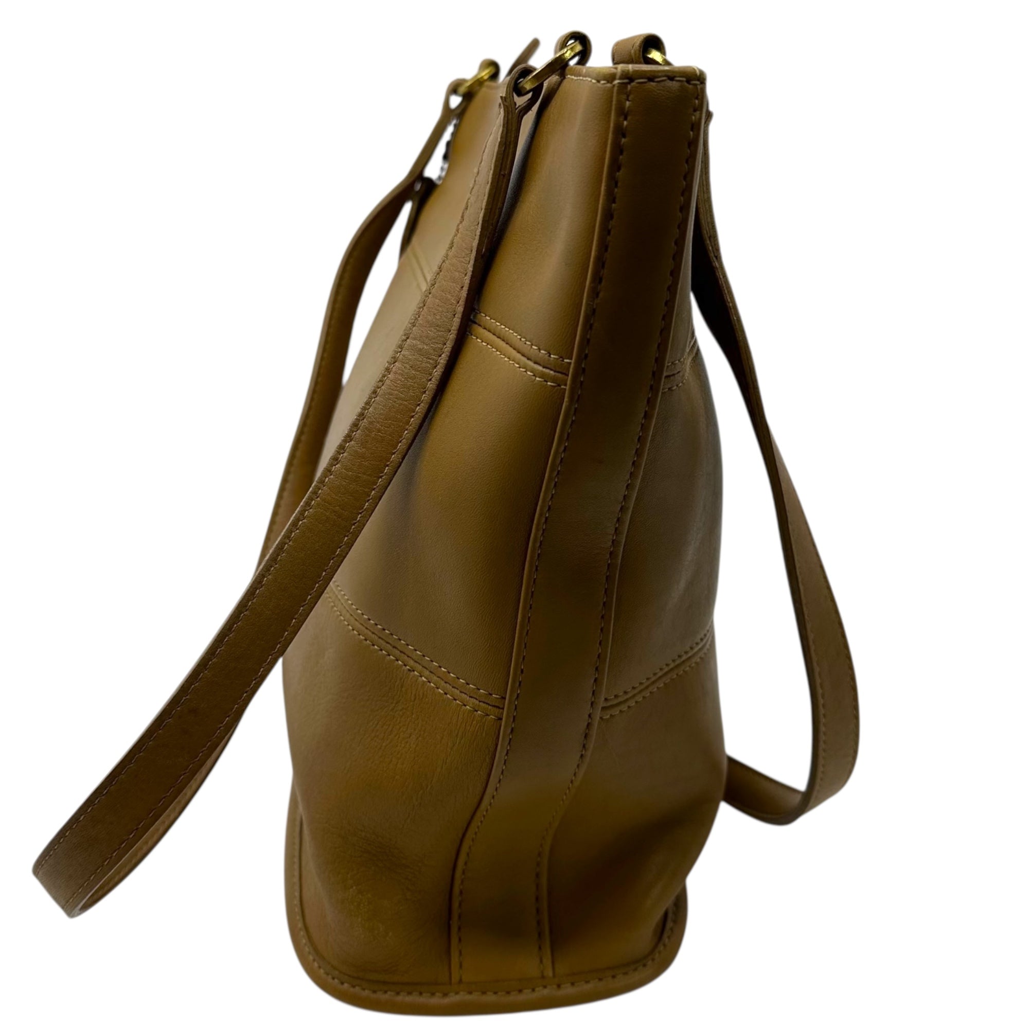 OLD COACH(オールドコーチ) Old leather tote bag オールド レザー トート バッグ ブラウン
