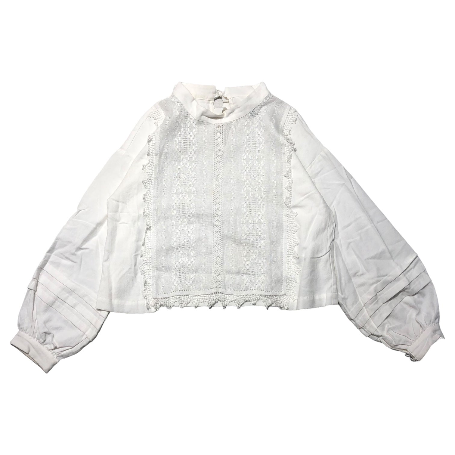 nesessaire(ネセセア) AOPOI remake blouse アオポイ リメイク ブラウス 18-3-3001 FREE ホワイト 参考定価25,300円(税込)