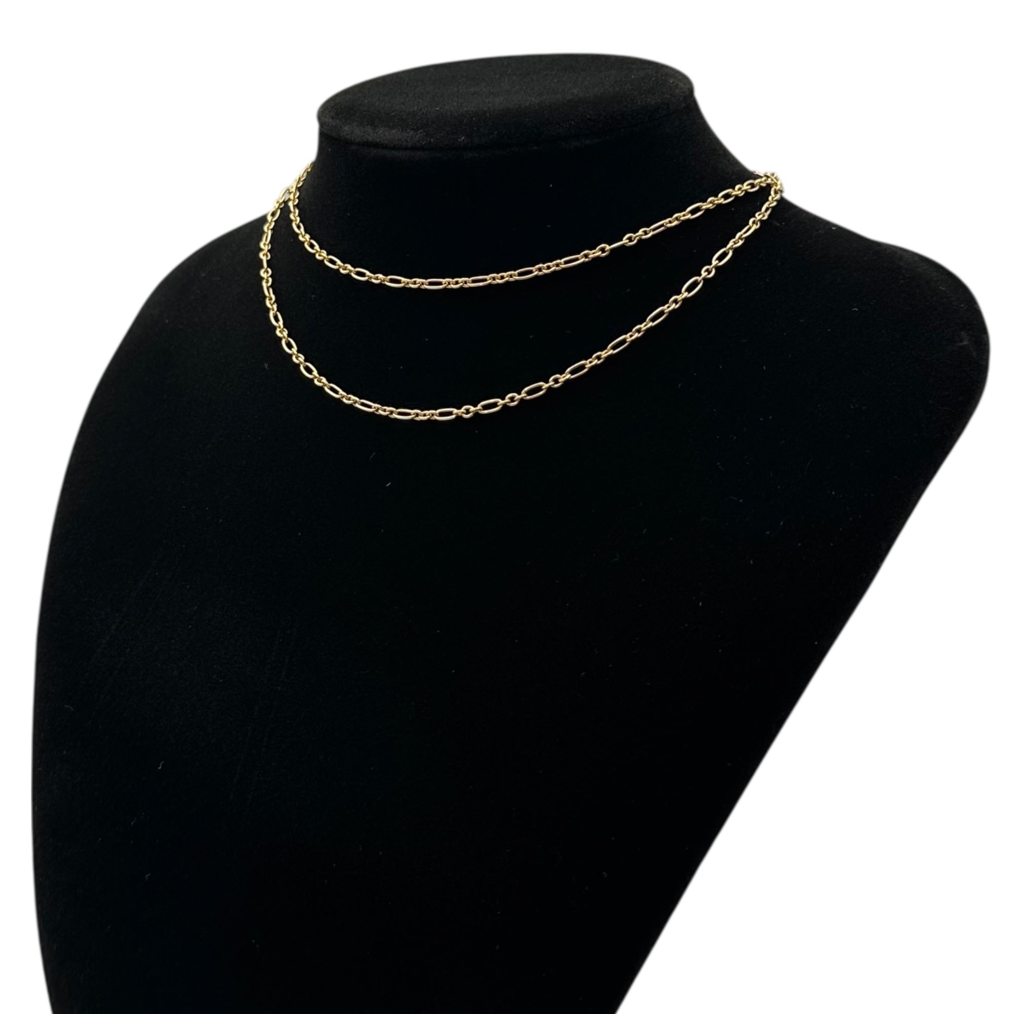 Saint Laurent(サンローラン) 70cm Gold-Color Chain Necklace ゴールド カラー チェーン ネックレス 391 3839G 1CY2848 ゴールド