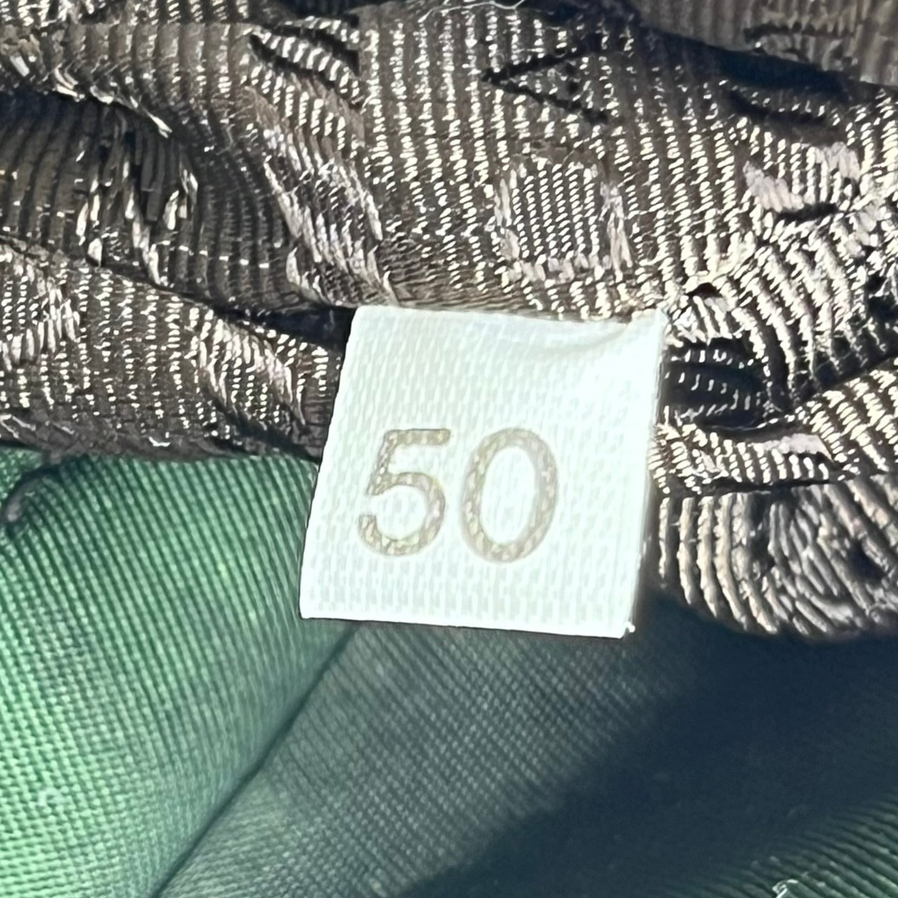 PRADA(プラダ) レザーナイロン切替2Wayショルダーバッグ ブラウン×オリーブ 製造番号:50