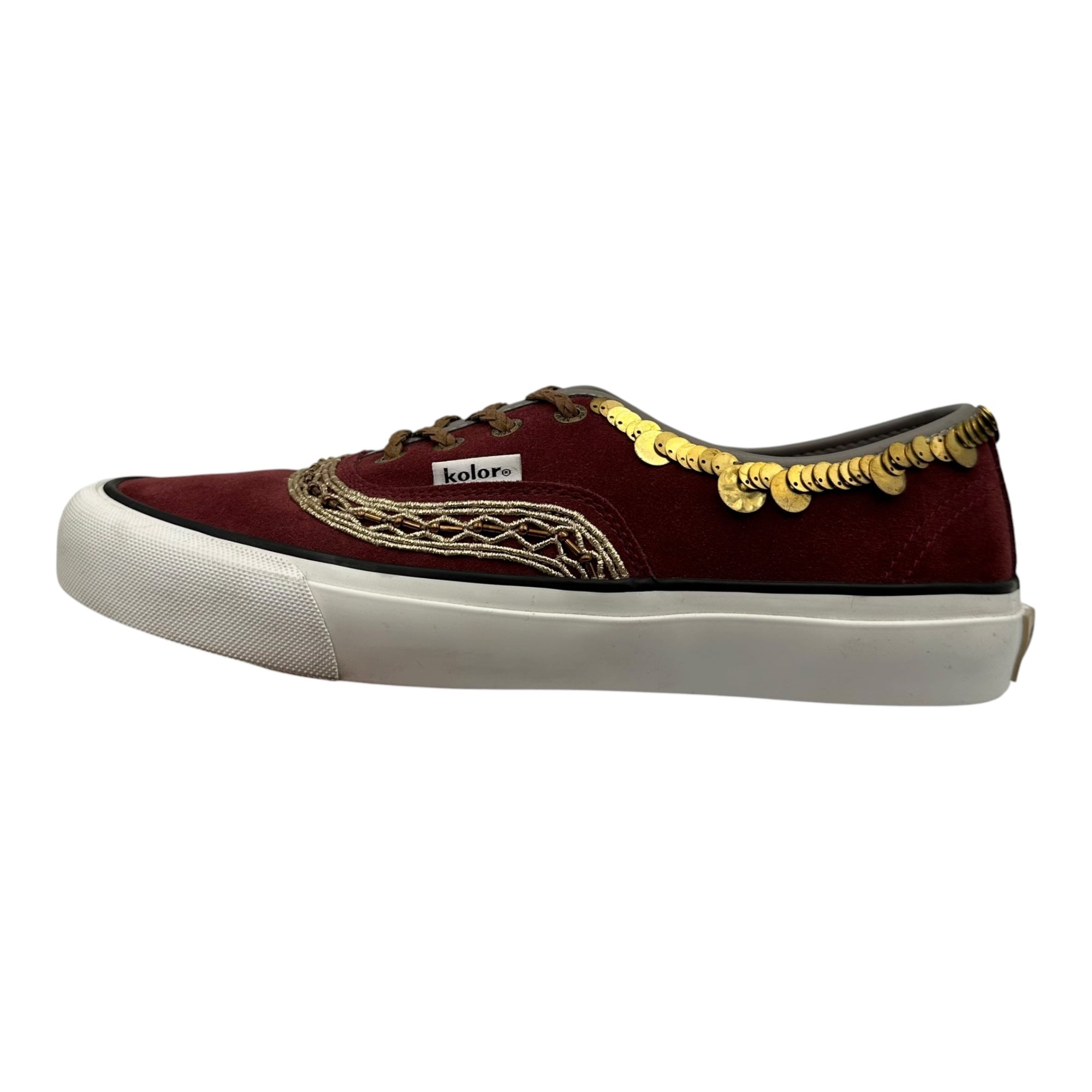 kolor(カラー) 24AW SHOES (C-BORDEAUX) 装飾 ローカット スニーカー 24WCL-A01501 27.5cm ボルドー