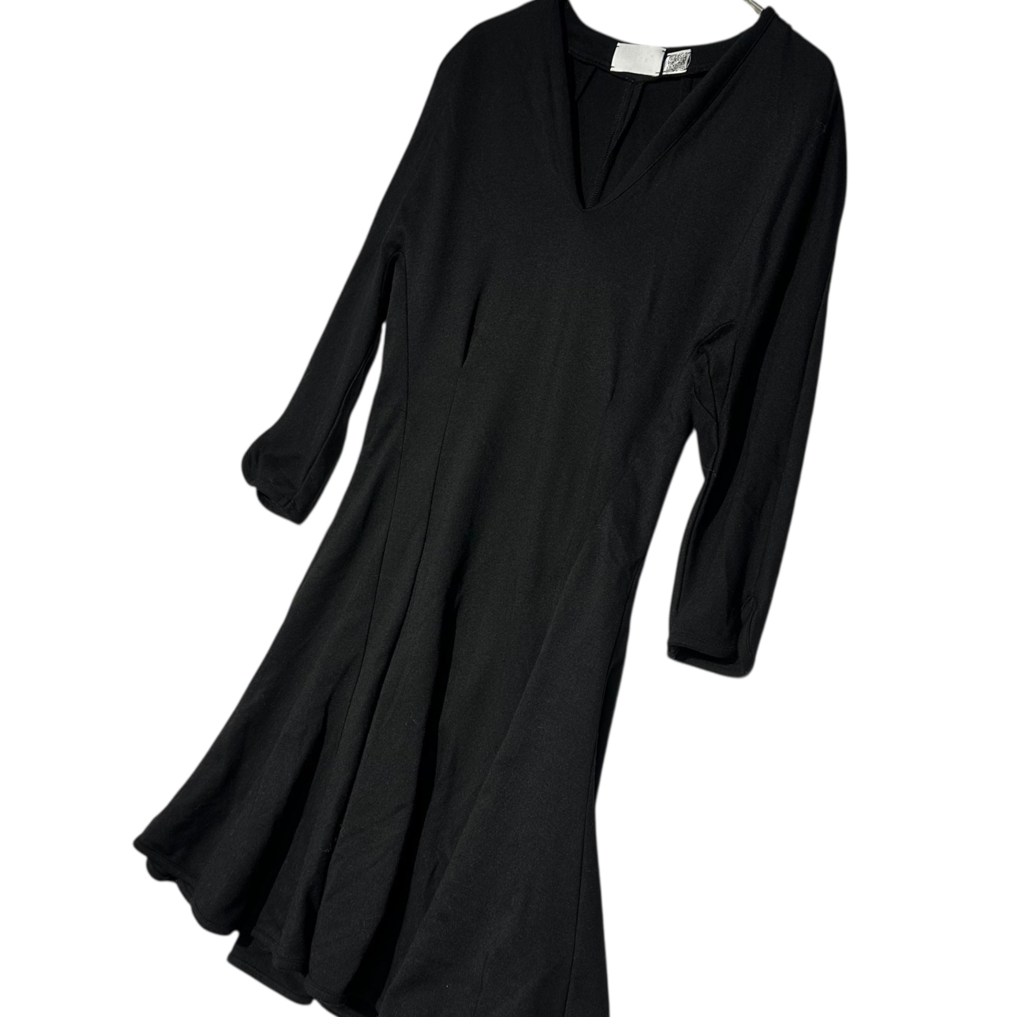 mame(マメ) 13AW V-neck Stretch Flare Mini Dress Vネック ストレッチ フレア ミニ丈 ワンピース MM13AW-JS082 1(S程度) ブラック チュニック