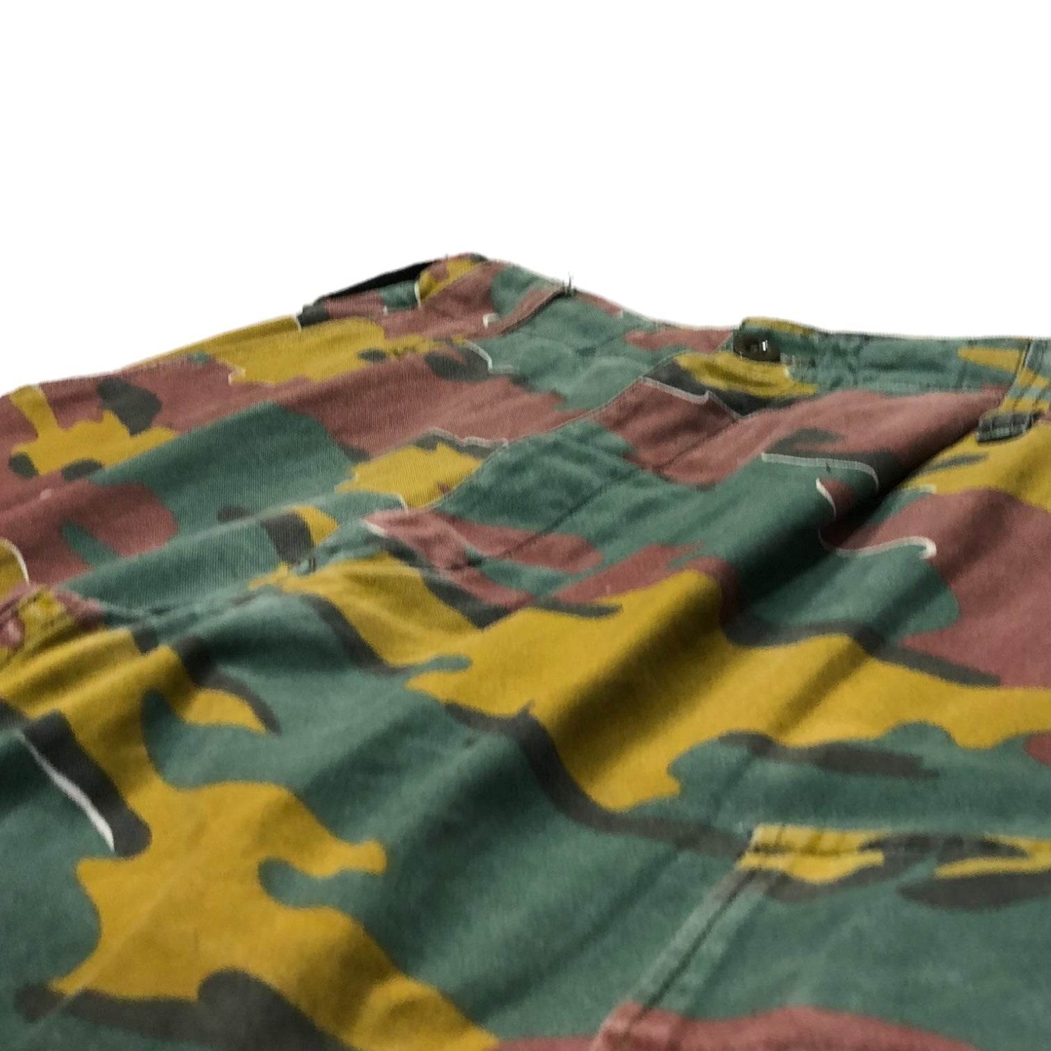 belgian army(ベルギー軍) M-90 Jigsaw camo double knee cargo pants ジグゾーカモ ダブルニー カーゴ パンツ 表記消え(L程度) ブラウン×グリーン カモフラ