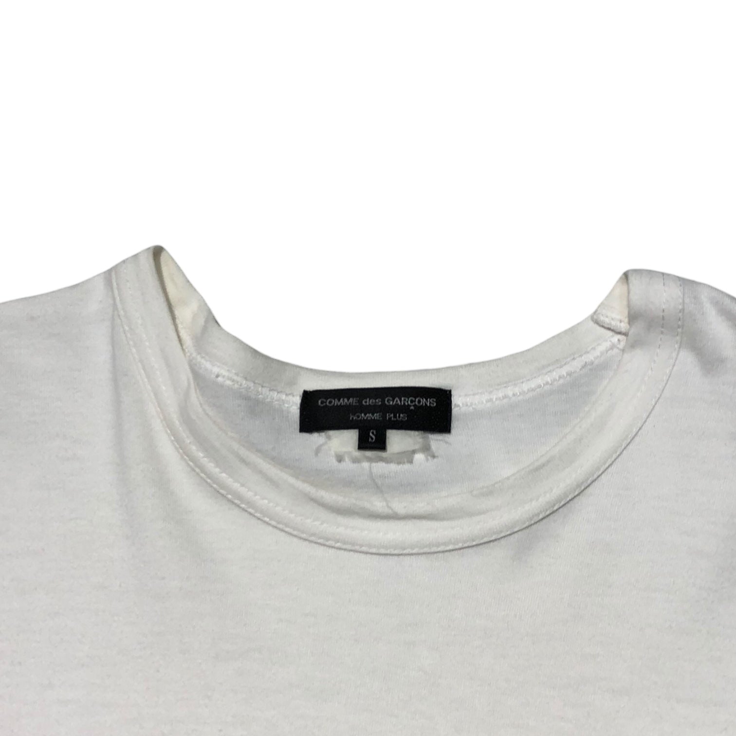 COMME des GARCONS HOMME PLUS(コムデギャルソンオムプリュス) 07SS "GOLDEN BOY" embroidered logo t-shirt ゴールデン ボーイ 刺繍 ロゴ Tシャツ PS-T035 S ホワイト×ゴールド AD2006