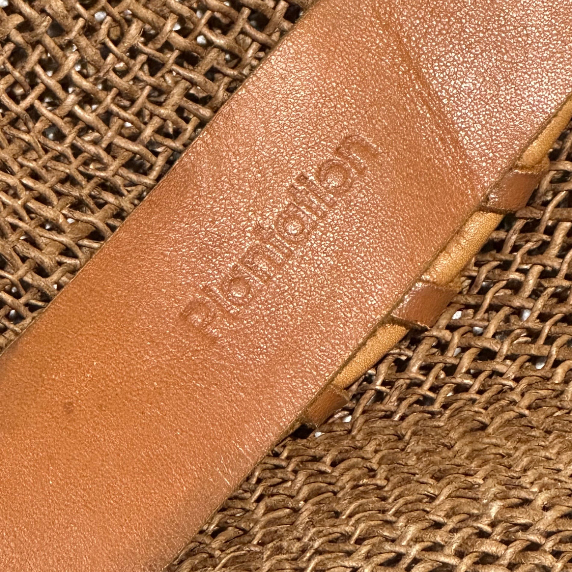 plantation(プランテーション) 80's Linen Straw Triangle Shoulder Bag リネン ストロー トライアングル ショルダー バッグ PP41087 ブラウン