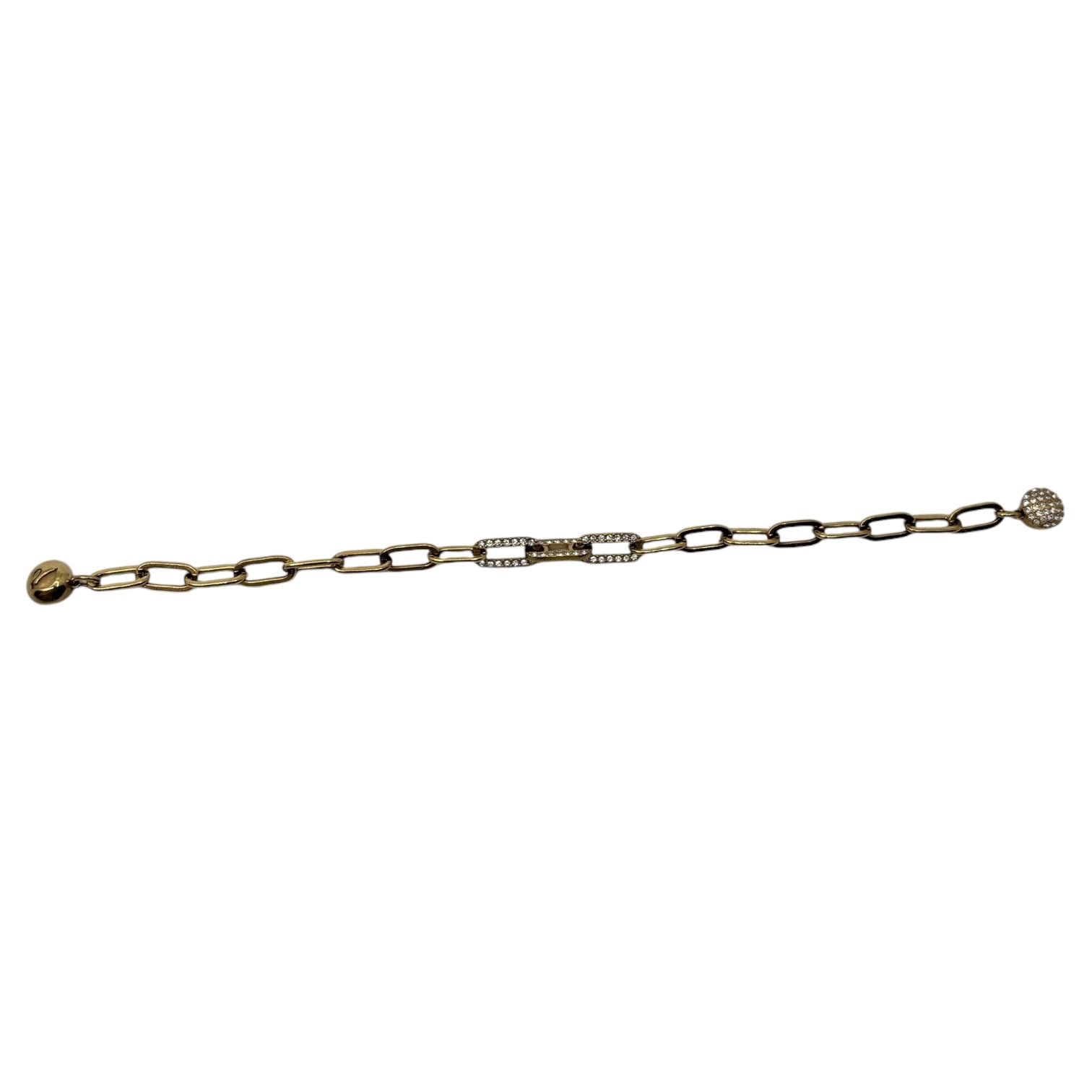 SWAROVSKI(スワロフスキー) Light Stone Chain Bracelet ライトストーン チェーン ブレスレット ゴールド