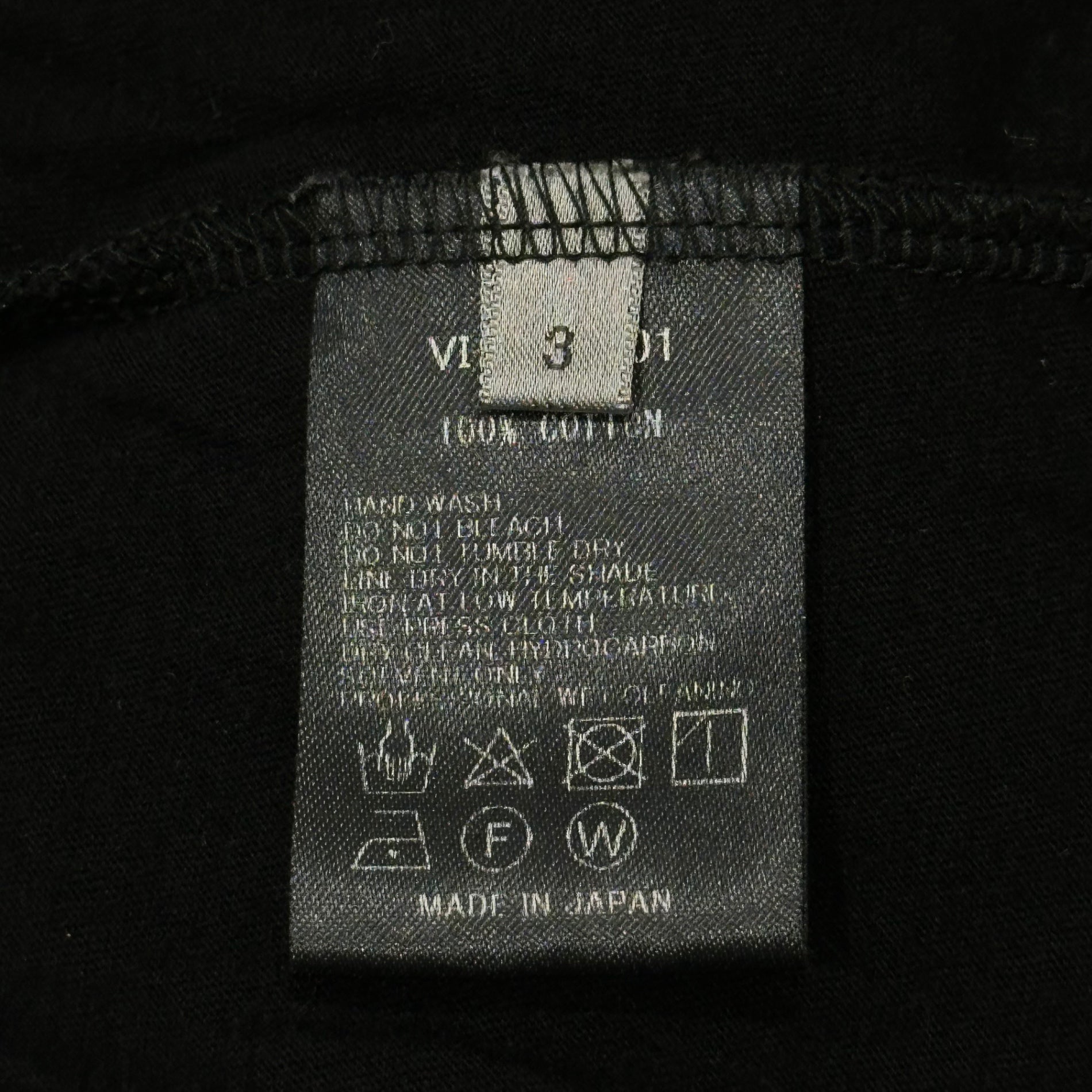 The Viridi-anne(ザヴィリディアン) 2021SS 40/- Cotton Mask S/S T-Shirt 40/- 天竺 マスク 半袖T - BLACK VI-3356-01 3 ブラック