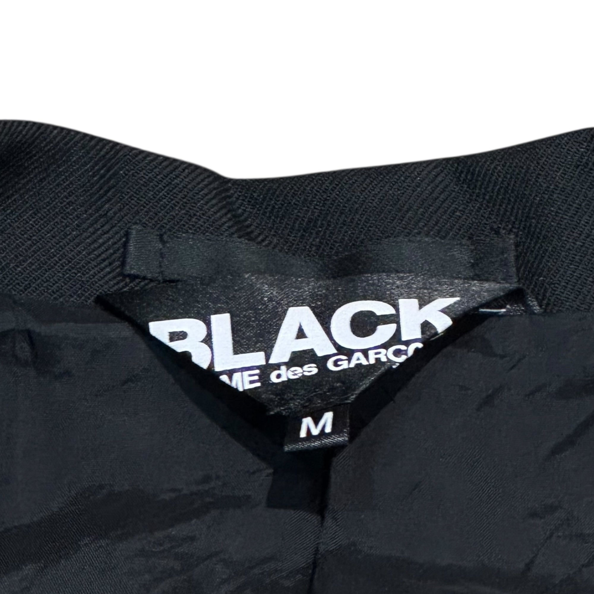 BLACK COMME des GARCONS(ブラックコムデギャルソン) 19SS Hem with Eyelet Details Long Jacket 裾 穴加工 ロング ジャケット 1C-J010 M ブラック AD2018