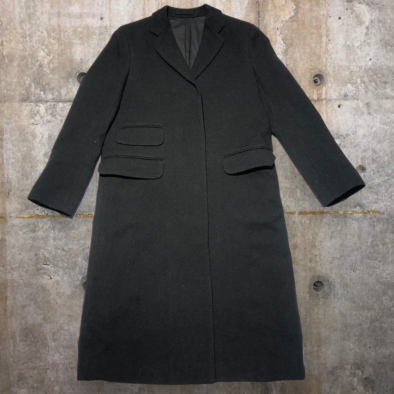 MARGARET HOWELL(マーガレットハウエル) ウールチェスターコート 578-212306 1(Sサイズ程度) ブラック