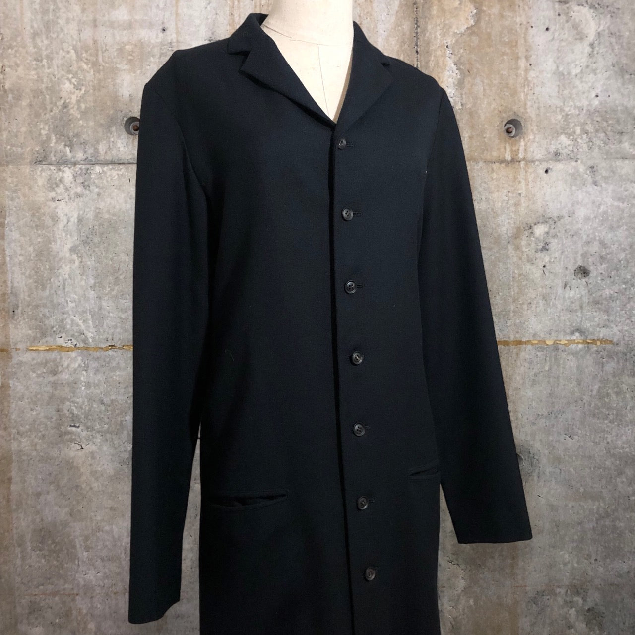 Y'S(ワイズ) ウールギャバジンmany buttonワンピース YN-D01-154 SIZE 2(M) ブラック