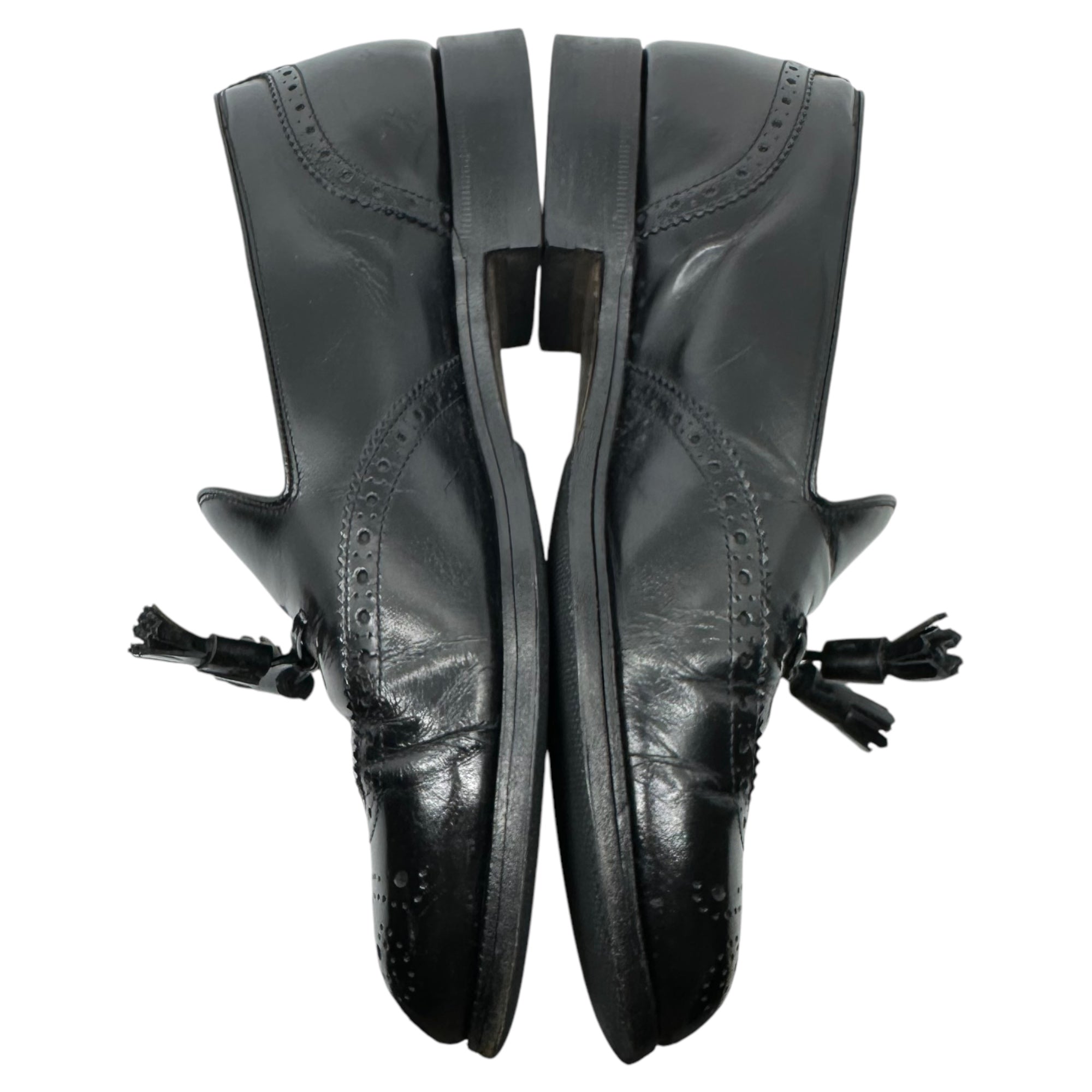 Burberrys(バーバリーズ) old tassel loafers オールド タッセル ローファー 革靴 25.0cm ブラック 日本製