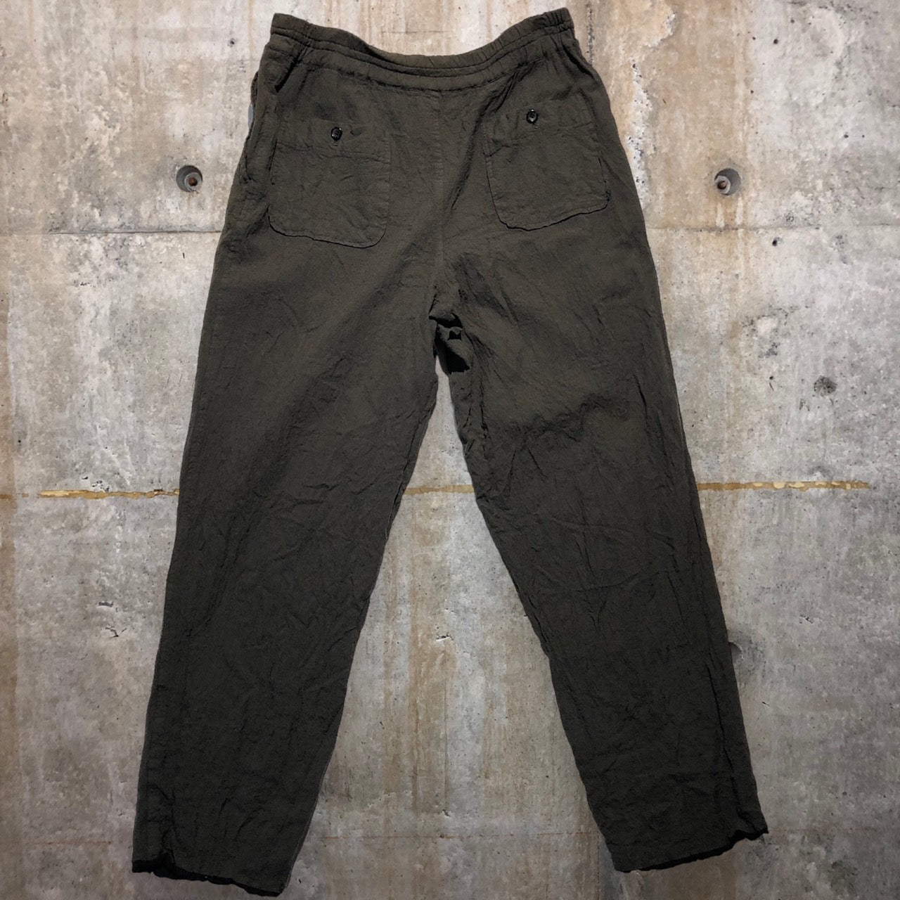 COMME des GARCONS HOMME(コムデギャルソンオム) 90'sロールアップワイドスラックス S(実寸メンズL程度) ブラウン AD1993 田中オム