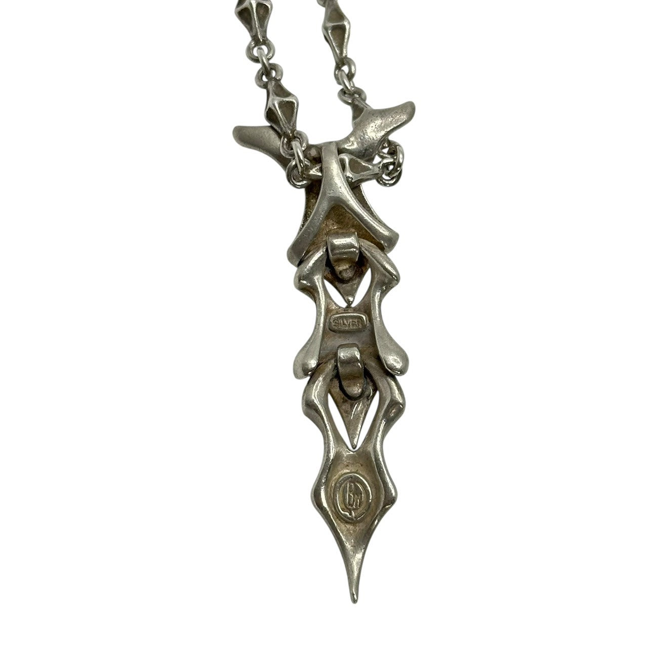 Bloody Mary(ブラッディマリー) Sushumna Pendant Large & Tiny Bone Chain 50cm スシュムナー ペンダント ラージ & タイニー ボーン チェーン 50cm シルバー BM 刻印 旧型 ネックレス セット
