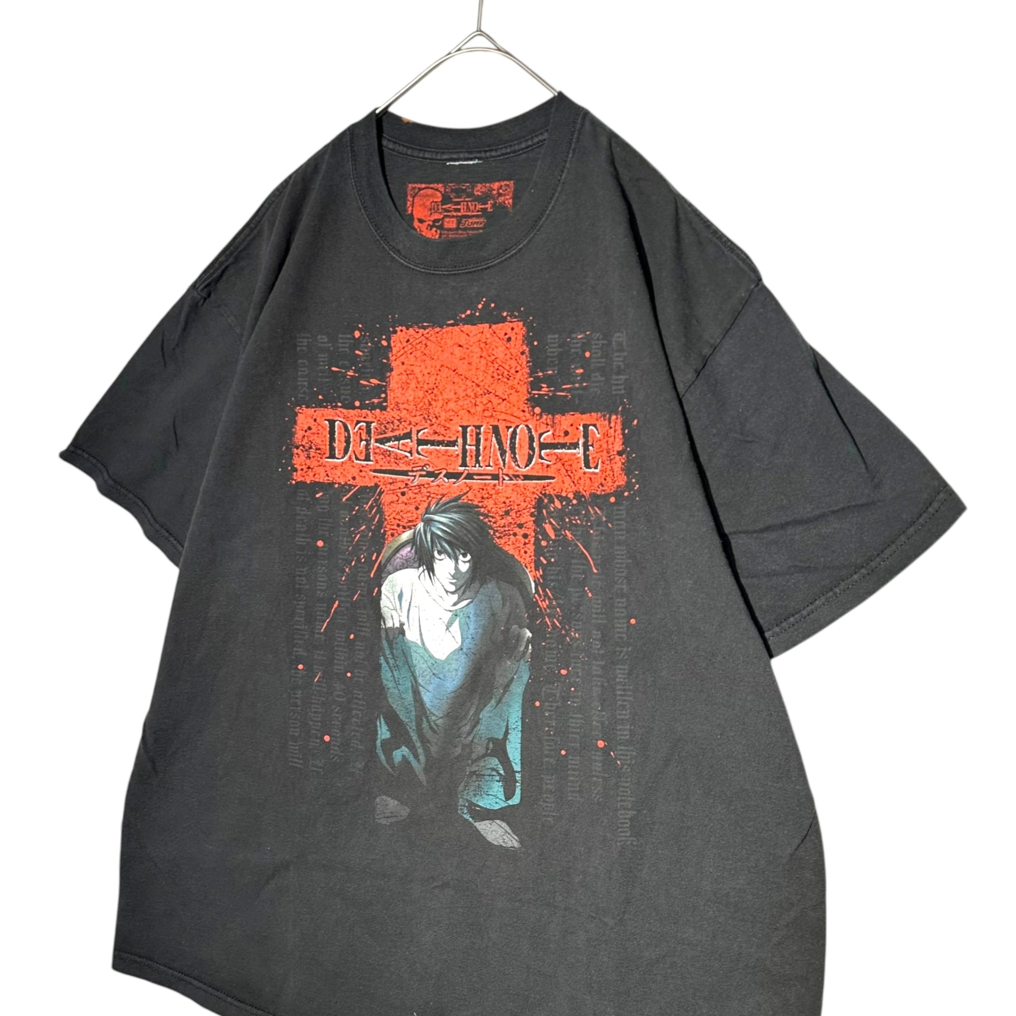 JUMP(ジャンプ) 00's "DEATH NOTE L" Vintage Tee デスノート エル ヴィンテージ Tシャツ XL ブルー アニメ