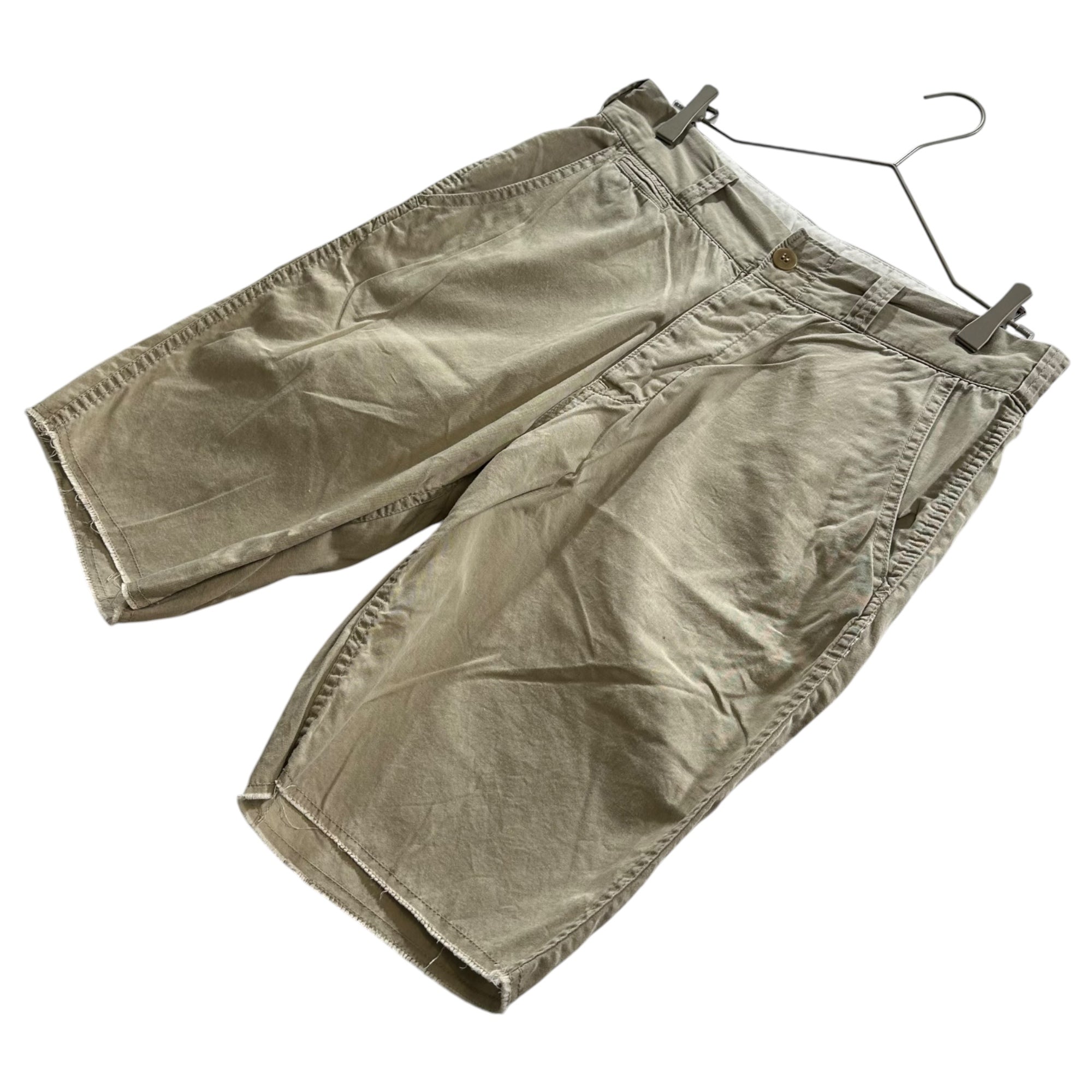 GOODENOUGH(グッドイナフ) 00's Button-fly chino shortsボタンフライ チノ ショートパンツ M アイボリー