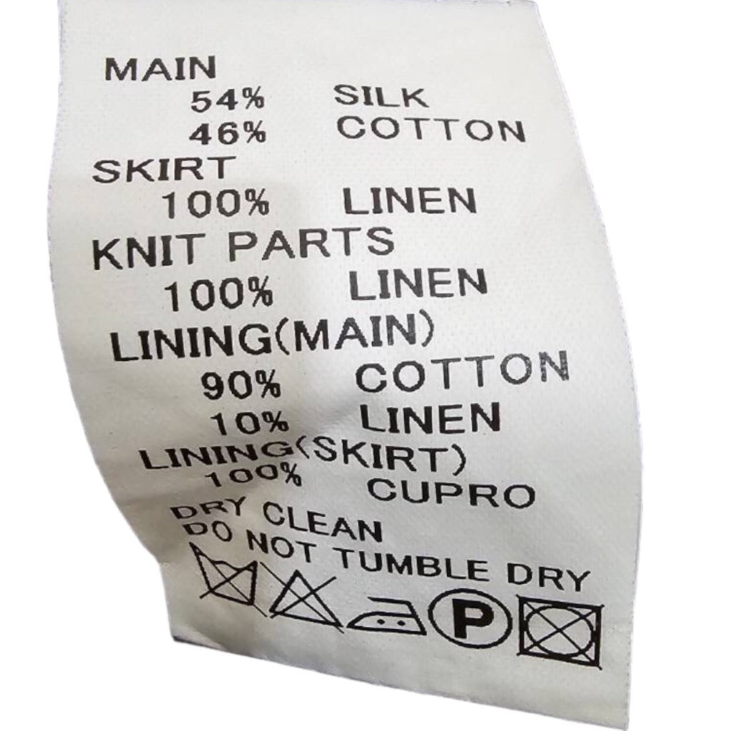 Tabrik(タブリク) リネンシルクノースリーブワンピース SIZE FREE マスタード×ブラック