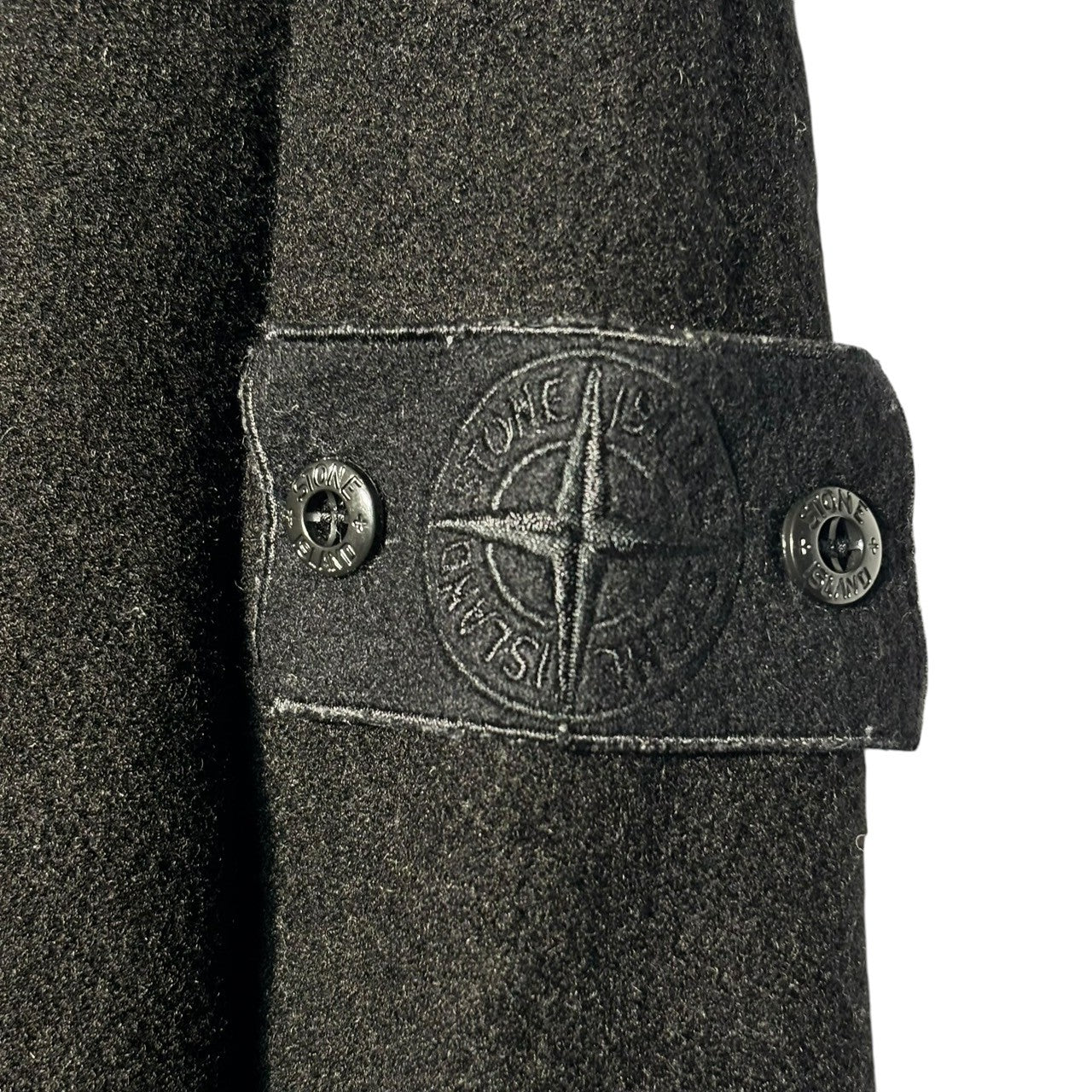 STONE ISLAND SHADOW PROJECT(シャドウプロジェクト) 20AW cotton wool crew neck sweatshirts コットン ウール クルーネック スウェット 7315654F5 M ブラック