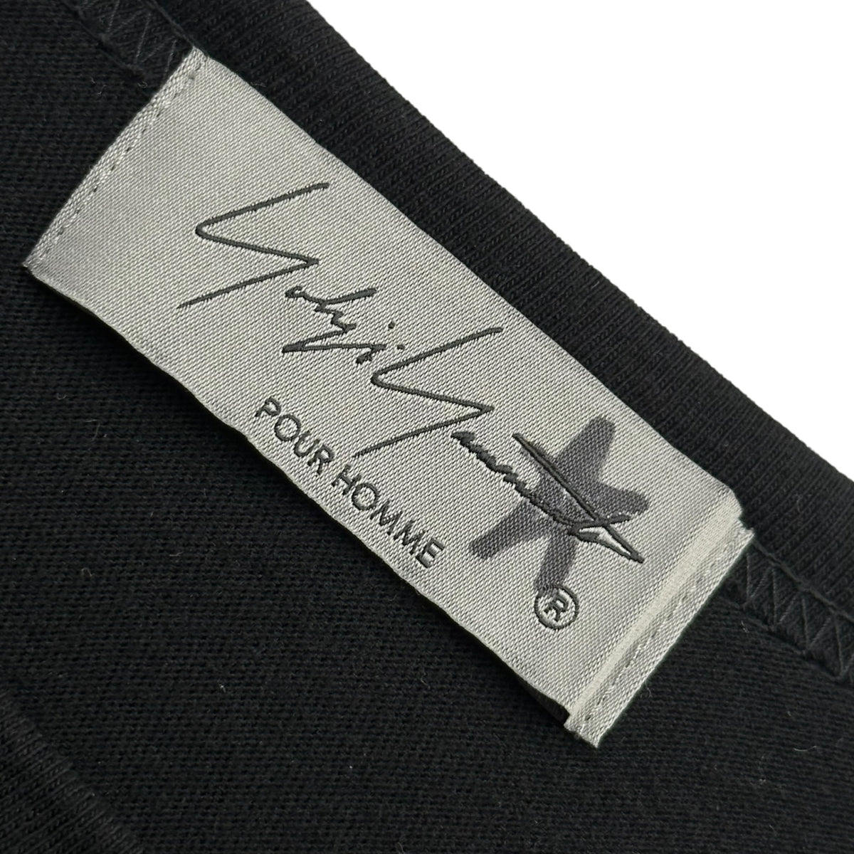 YOHJI YAMAMOTO POUR HOMME(ヨウジヤマモトプールオム) 2024SS 30/- COTTON SINGLE JERSEY ROUND NECK LONG SLEEVE ロングスリーブ カットソー HO-T03-070 3 ブラック 長袖