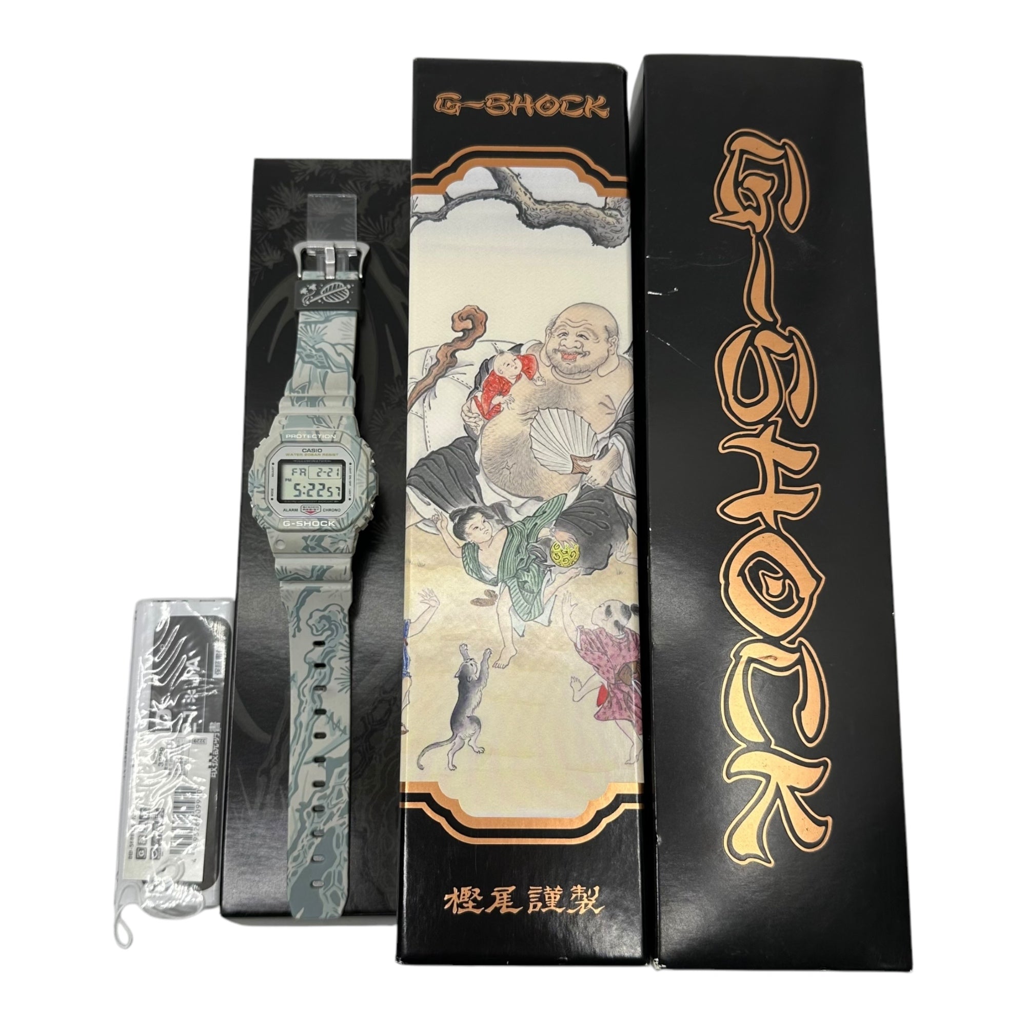 CASIO(カシオ) G-SHOCK “Seven Lucky Gods SHICHI-FUKU-JIN” Series 3rd “Hotei Takashi Model” 「七福神SHICHI-FUKU-JIN」シリーズ 第3弾「布袋尊モデル」 DW-5600SLG-7JR ライトブルー