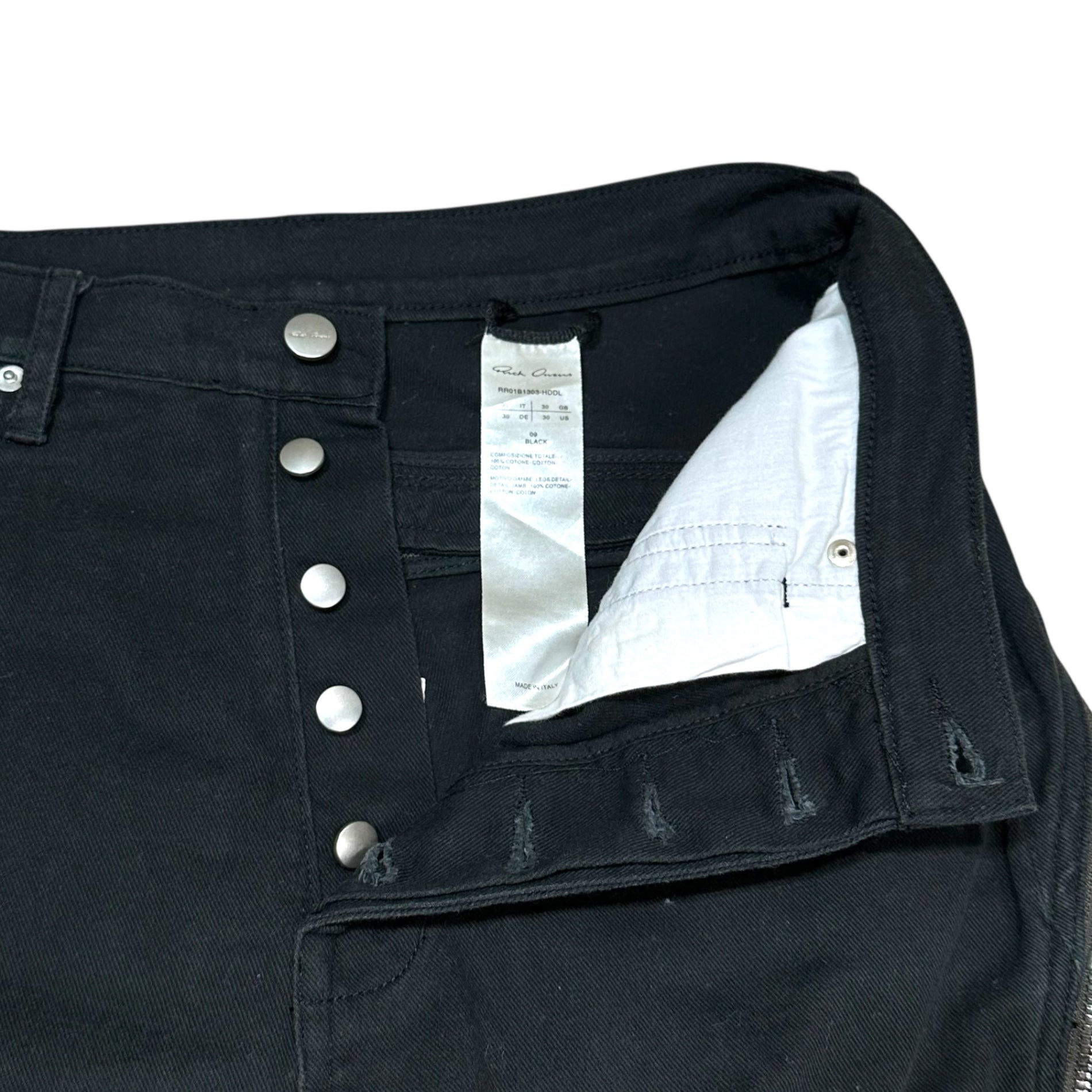 Rick Owens(リックオウエンス) 22SS BOLAN BANANA JEANS BLACK ボラン バナナ ジーンズ RR01B1303-HDDL 30 ブラック