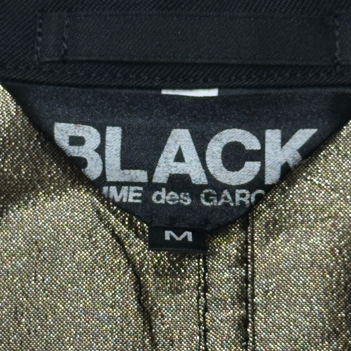 BLACK COMME des GARCONS(ブラックコムデギャルソン) 2015AW Gold-Lined 3B Wool Jacket ゴールド ライニング 3B ウール ジャケット 1P-J010 M ブラック×ゴールド AD2015 テーラード
