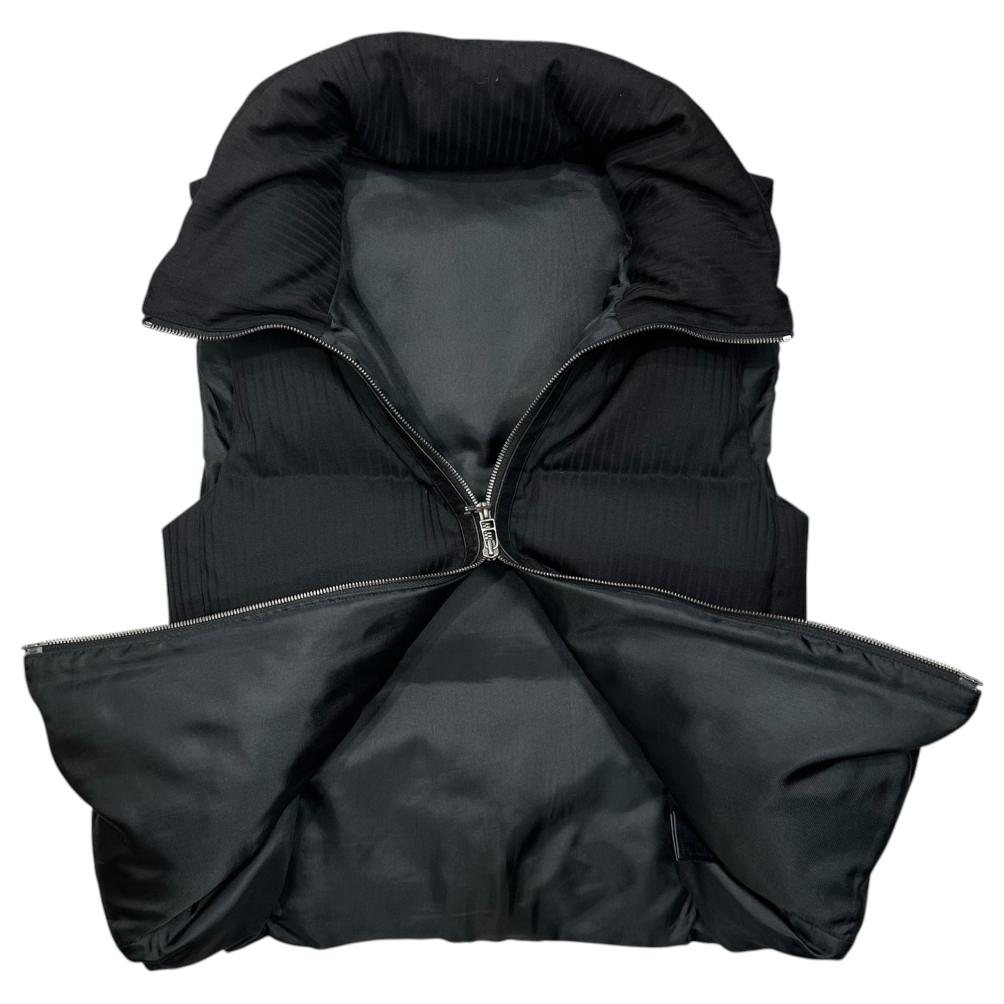 The Viridi-anne(ザヴィリディアン) Midwest 別注 Striped Down Vest ストライプ ダウン ベスト VI-MW-011-OE 2 ブラック