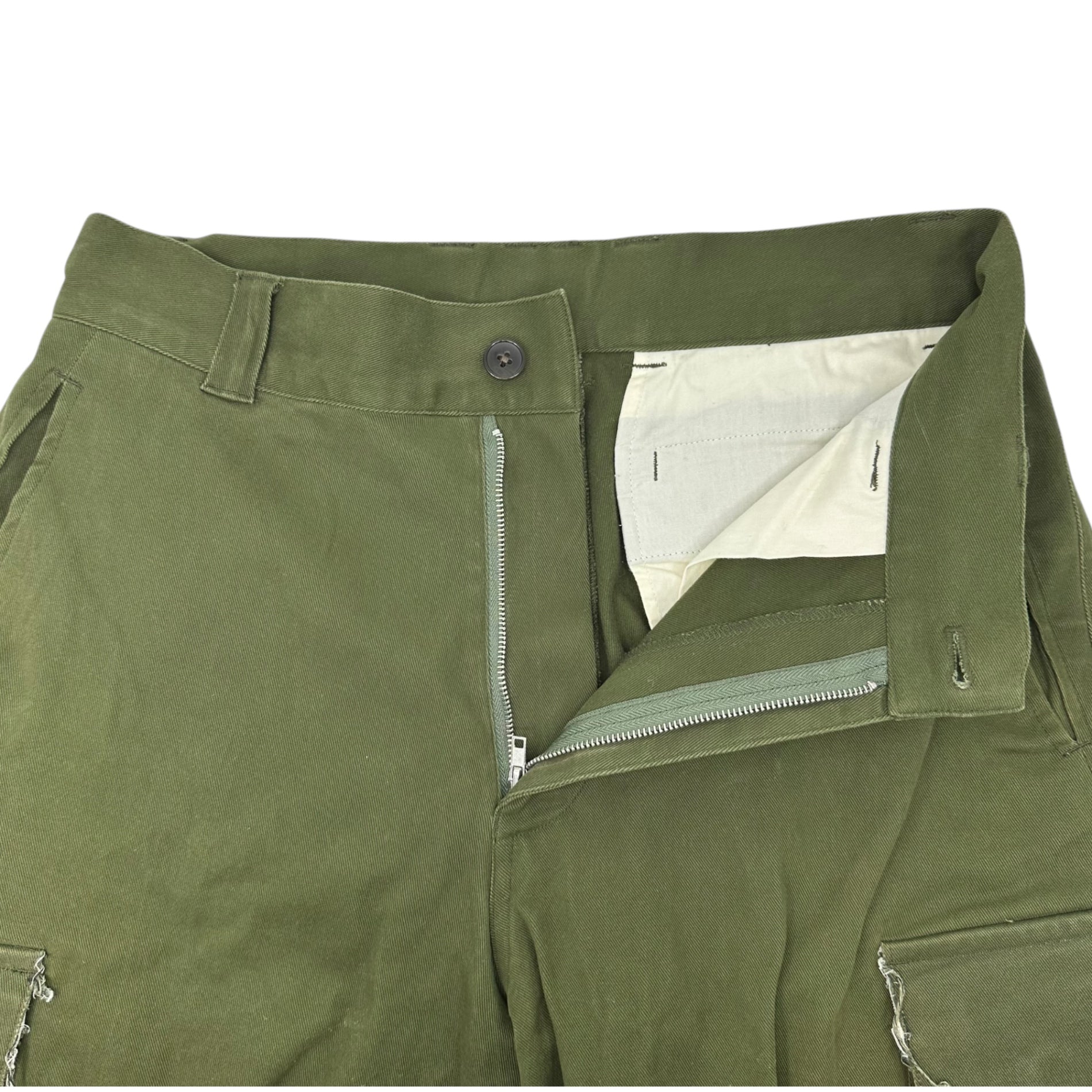 soerte(ソエルテ) Raw-edge cargo pants 切りっぱなし カーゴ パンツ SOGRG0122004 2(M) セージグリーン
