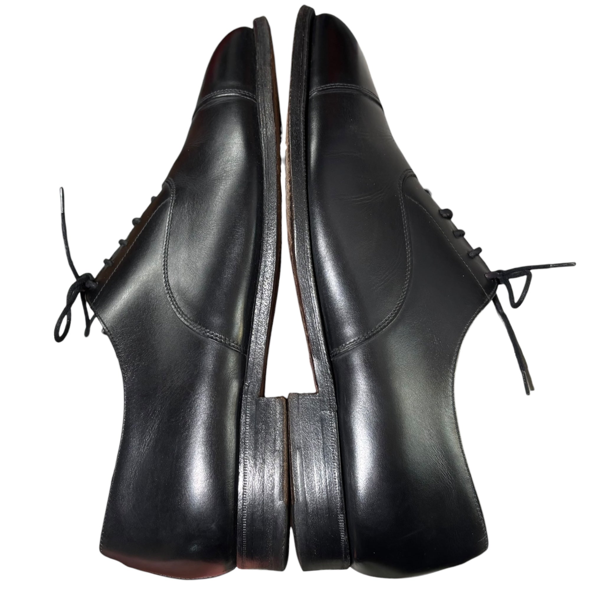 CROCKETT&JONES(クロケット&ジョーンズ) BEDFORD ベッドフォード ストレートチップ 内羽 レザー シューズ 8488 8 1/2 ブラック 革靴 キャップトゥ