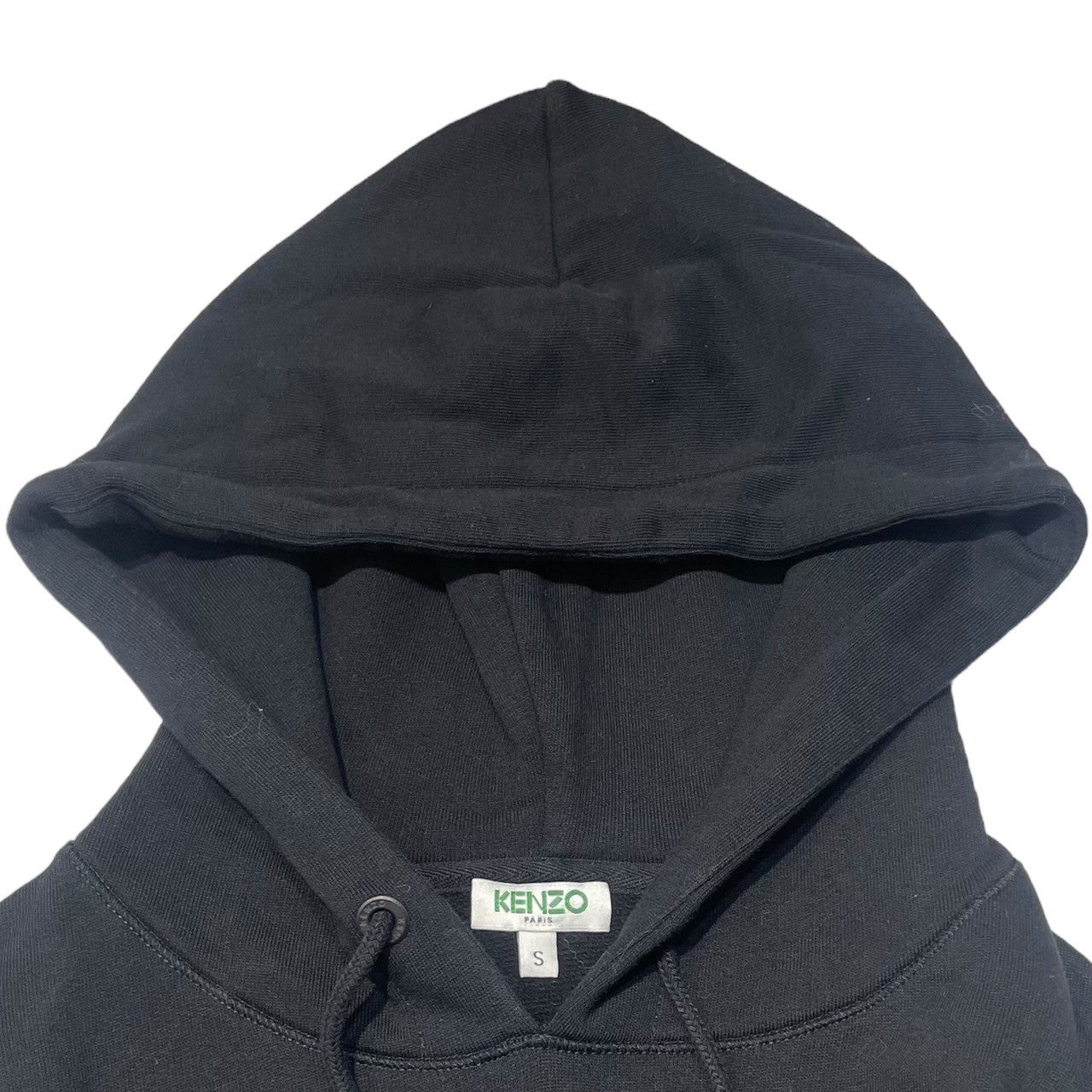 KENZO(ケンゾー) lace sleeve pullover hoodie レーススリーブ プルオーバー パーカー ブラック ワンピース