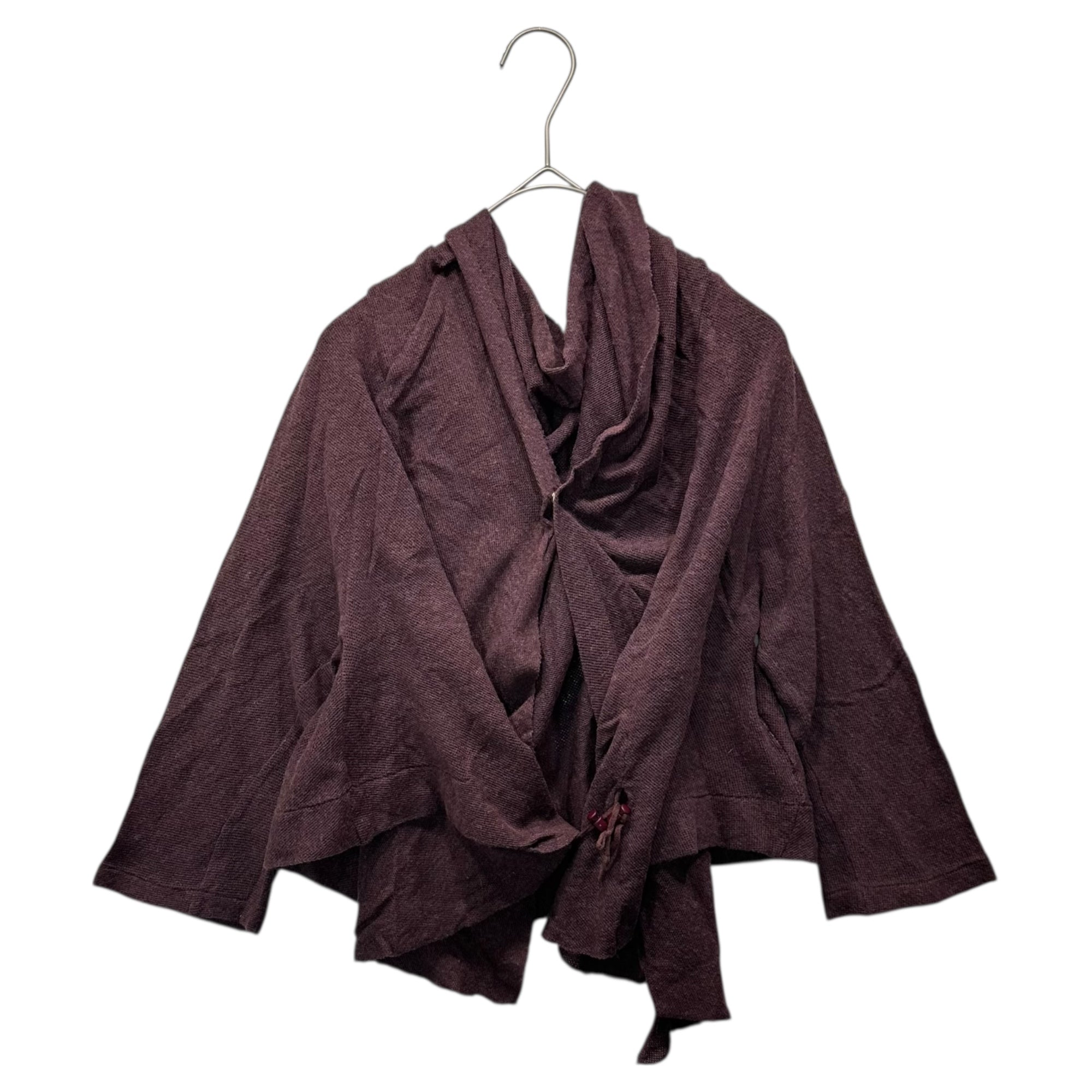 Y's(ワイズ) 00's Waist Drawstring Knit Bolero Cardigan ウエスト ドローコード ニット ボレロ カーディガン 3 ボルドー