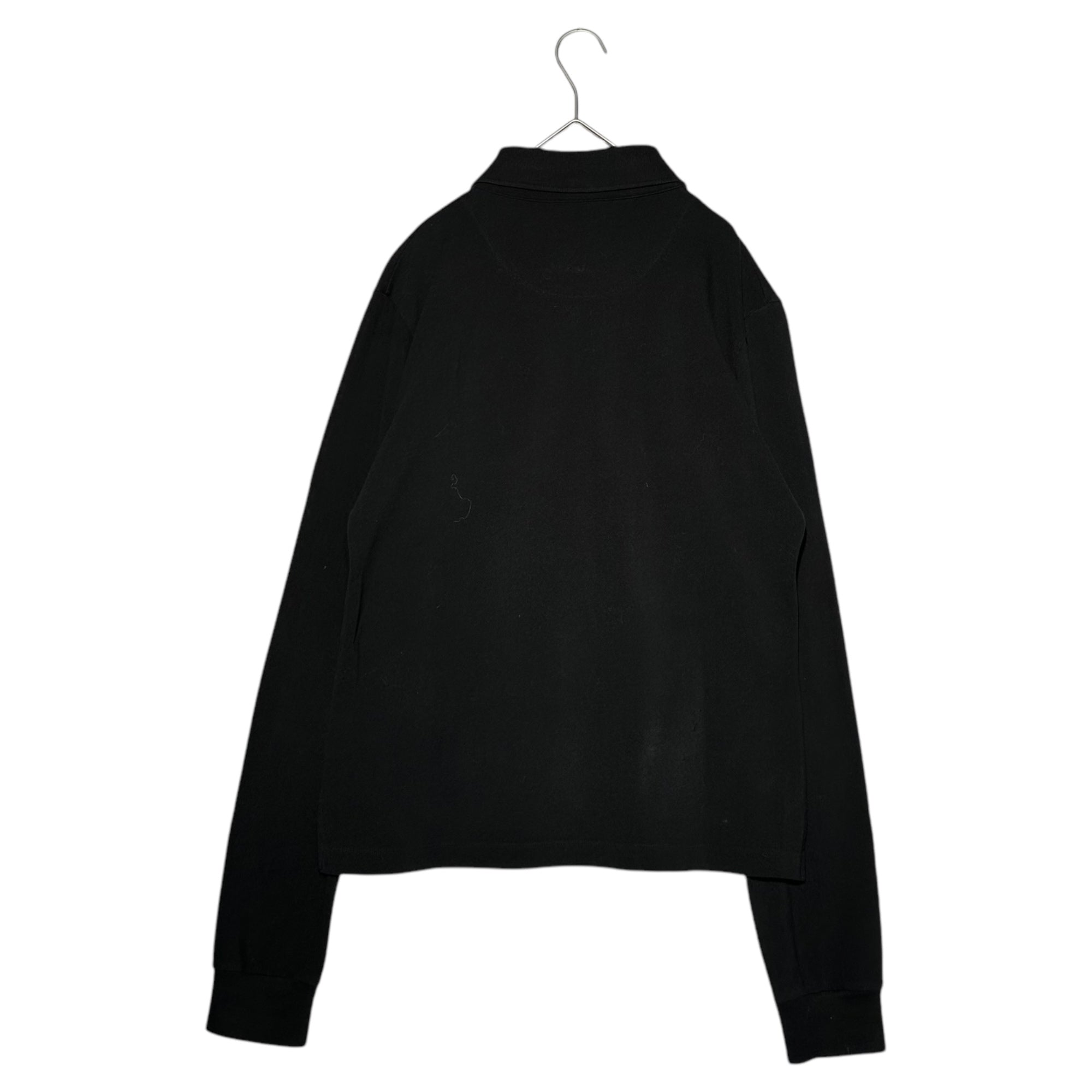 Vivienne Westwood MAN(ヴィヴィアンウエストウッドマン) 15SS Orb logo embroidered L/S polo shirt オーブロゴ 刺繍 長袖 ポロ シャツ S25GC0277 M ブラック