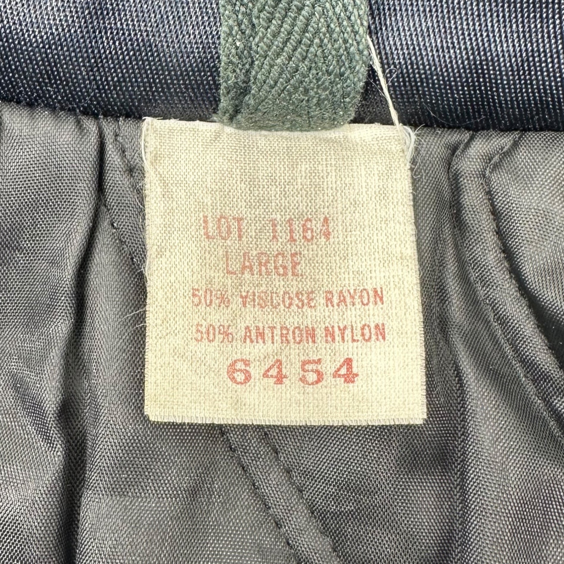 Lion(ライオン) 60's~70's TALON zip Uniform Nylon Work Jacket タロン ジップ ユニフォーム ナイロン ワーク ジャケット L ネイビー 推定60年代~70年代 ヴィンテージ 古着 中綿