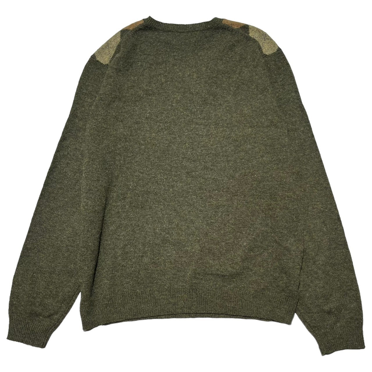 BROOKS BROTHERS(ブルックスブラザーズ) 90's Argyle wool V-neck knit アーガイル ウール Vネック ニット L オリーブ ヴィンテージ 90年代