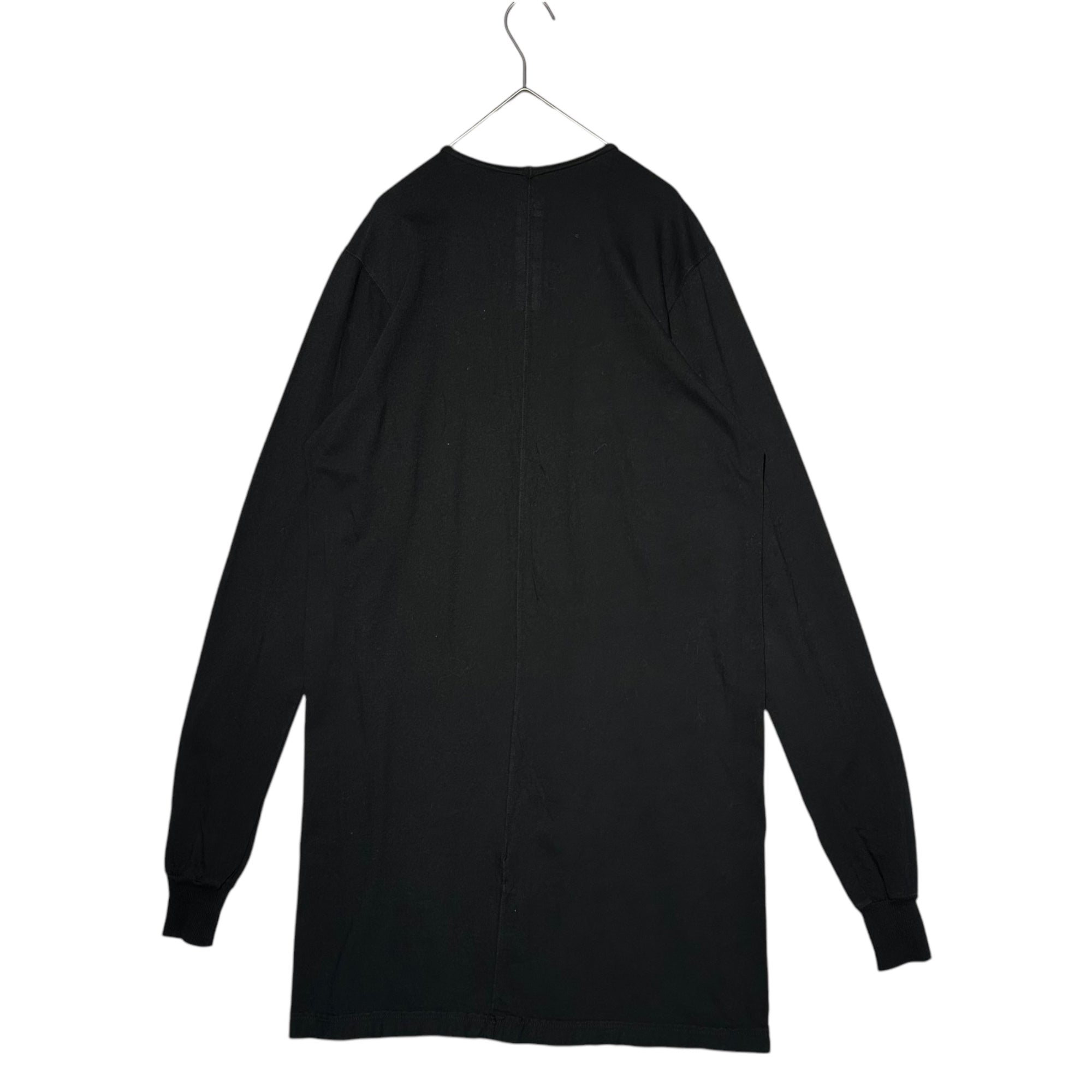 DRKSHDW(ダークシャドウ) 15SS Ribbed long-sleeved crew-neck cut and sewn リブ 長袖 クルーネック カットソー DU15S9260 XS ブラック