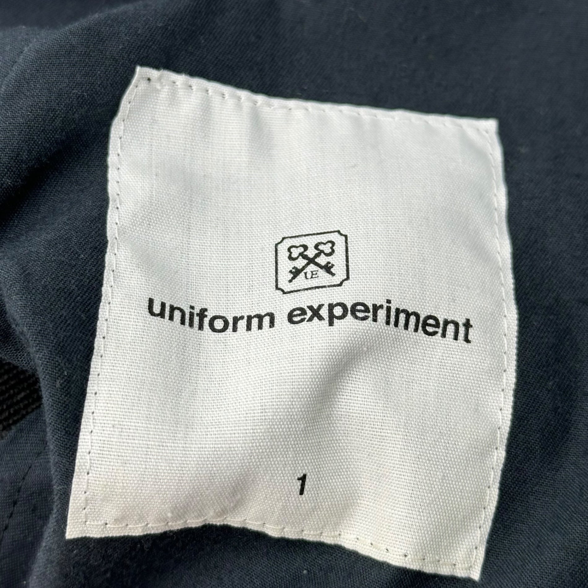 uniform experiment(ユニフォームエクスペリメント) 4WAY STRETCH SIDE POCKET TAPERED PANTS ストレッチ サイドポケット テーパード パンツ UE-192029 1(S程度) ブラック
