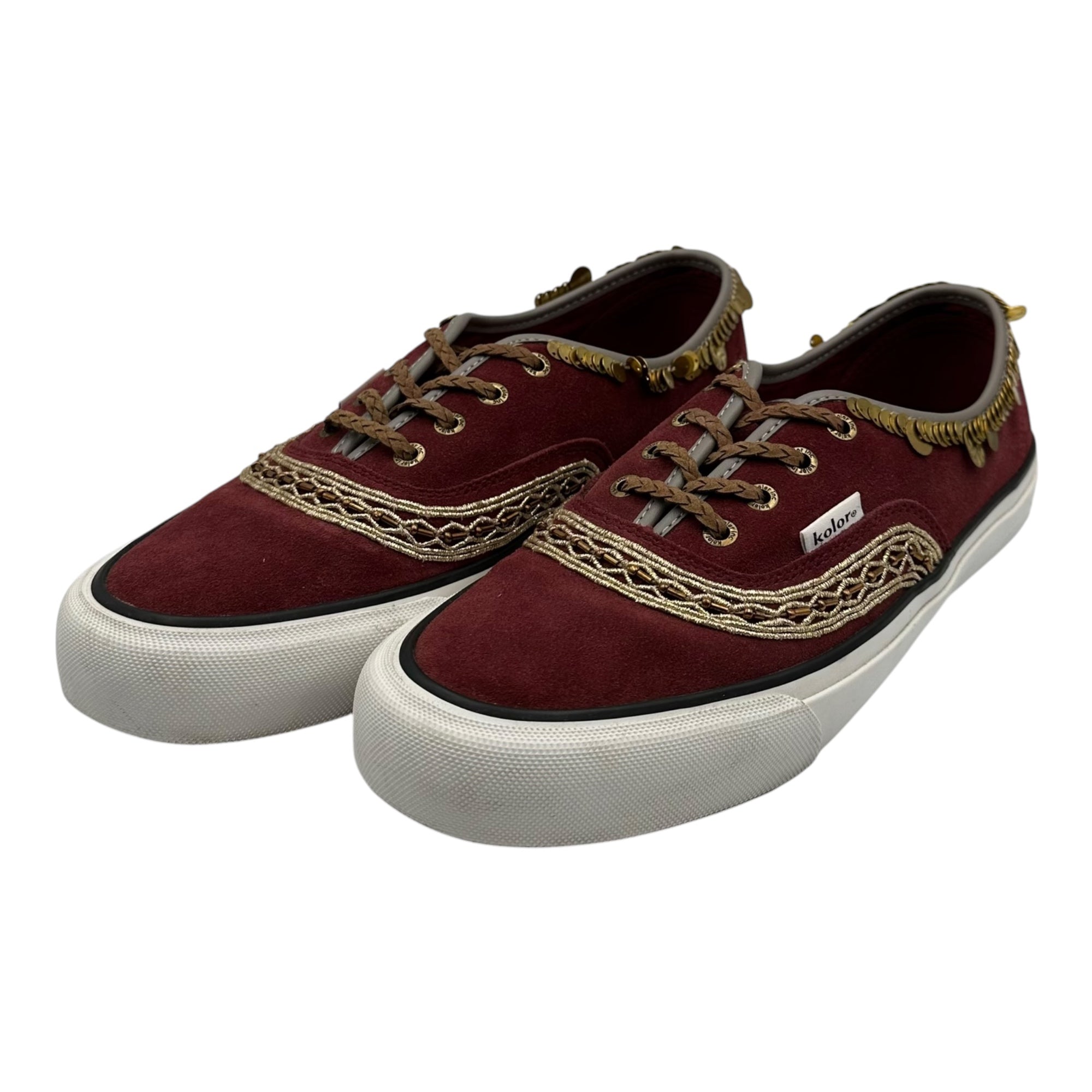 kolor(カラー) 24AW SHOES (C-BORDEAUX) 装飾 ローカット スニーカー 24WCL-A01501 27.5cm ボルドー