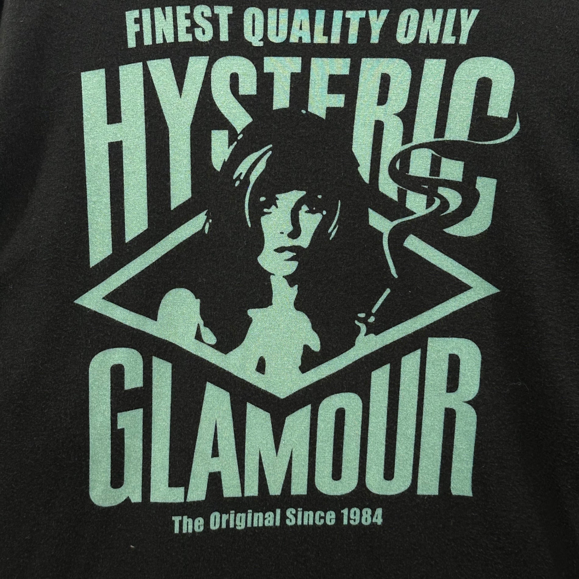 HYSTERIC GLAMOUR(ヒステリックグラマー) ROCK LOGO L/S Tee ロック ロゴ ロング Tシャツ 0243CL15 M ブラック ガール