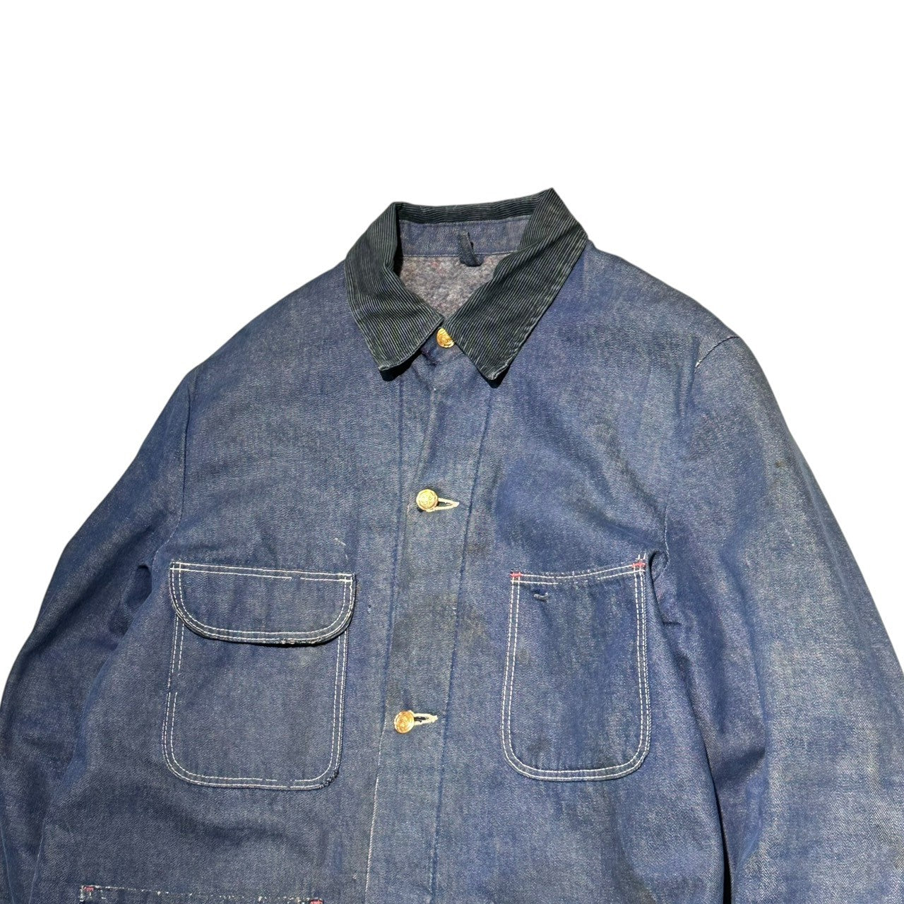 WRANGLER(ラングラー) 70's Denim Coverall Blanket ブランケット ライナー デニム カバーオール 38(M程度) インディゴ 70年代 ヴィンテージ ジャケット