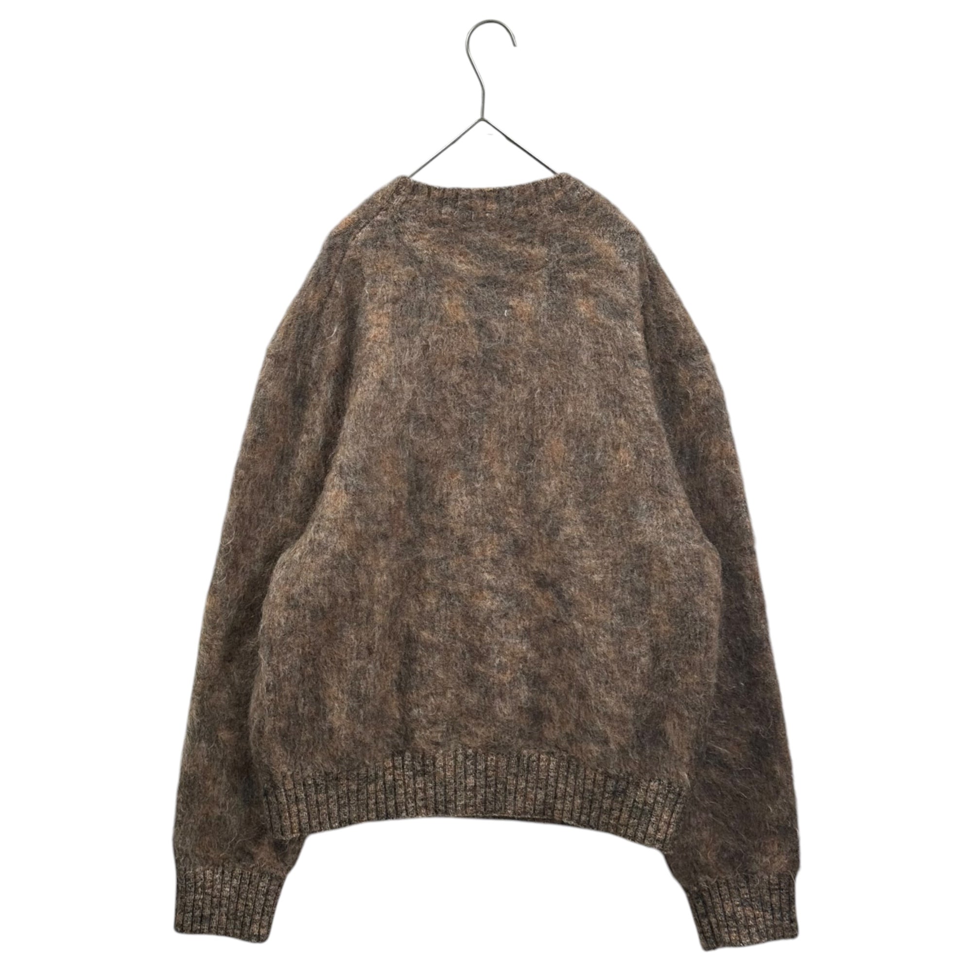 COS(コス) SPACE-DYED MOHAIR-BLEND CREW-NECK JUMPER スペースダイモヘアブレンドクルーネックセーター M ブラウン 完売品