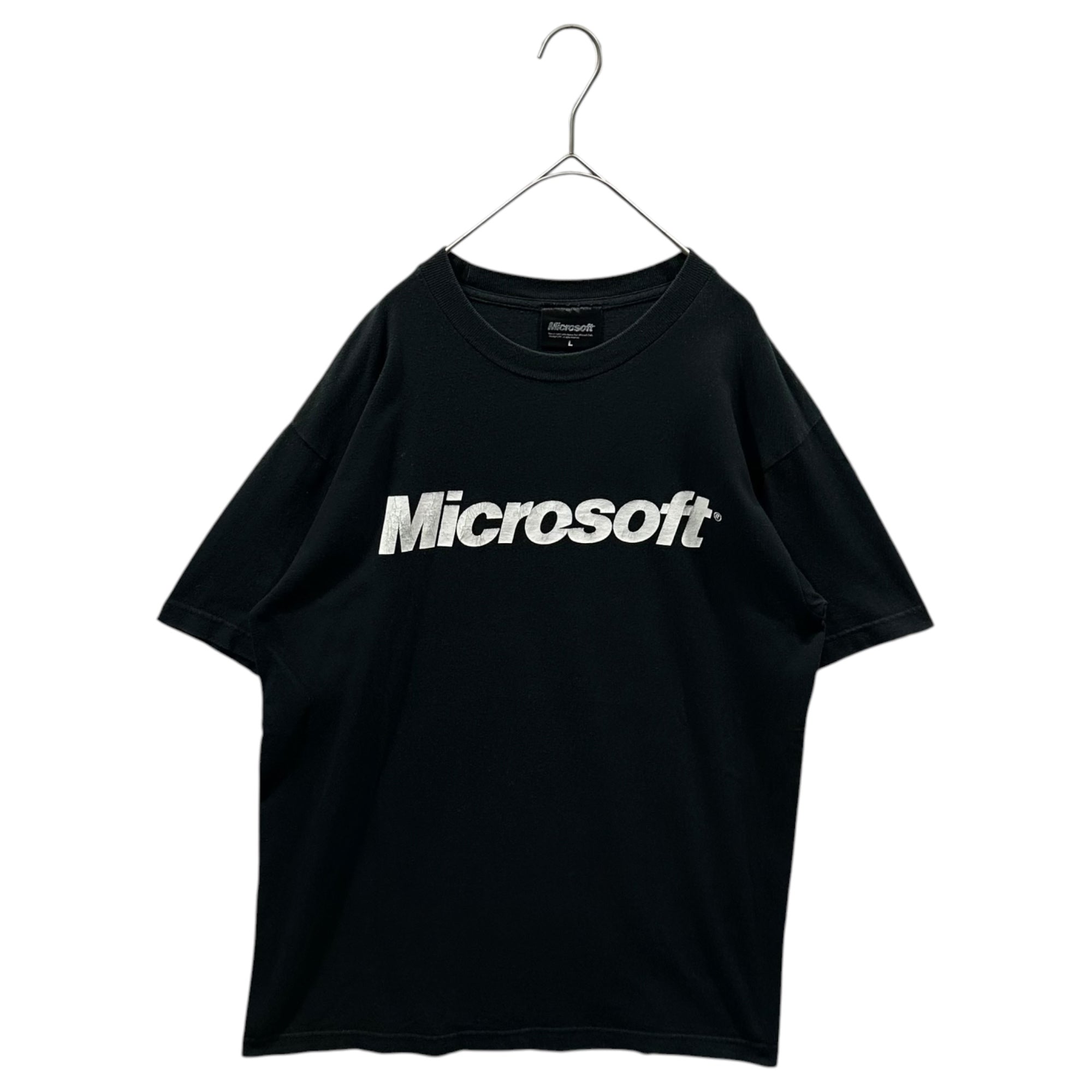 Microsoft(マイクロソフト) 2007 Corporate Logo Tee 企業 ロゴ Tシャツ L ブラック 00's