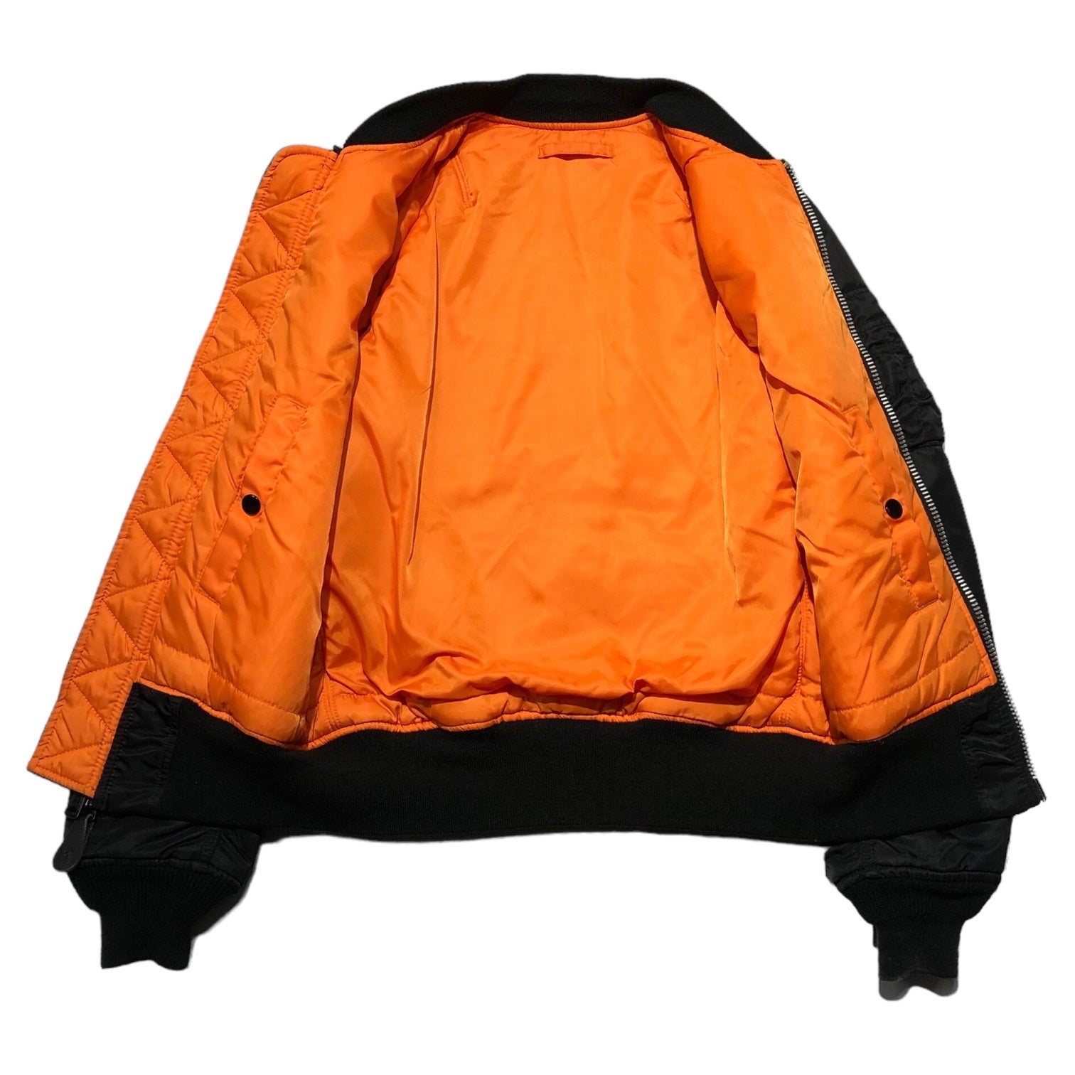 ALPHA INDUSTRIES(アルファ インダストリーズ) MA-1 flight jacket フライト ジャケット 0615-00-573-8335 XS ブラック ミリタリー ボンバー