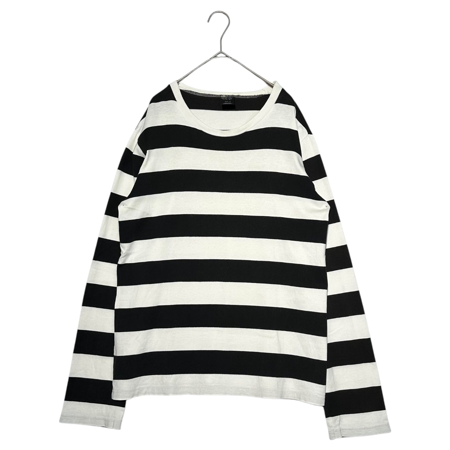 NUMBER (N)INE(ナンバーナイン) 03AW Kurt Cobain Period Striped Long-Sleeved Cut and Sewn カート期 長袖 ボーダー カットソー 2(S) ホワイト×ブラック 宮下氏 本人期 グランジ