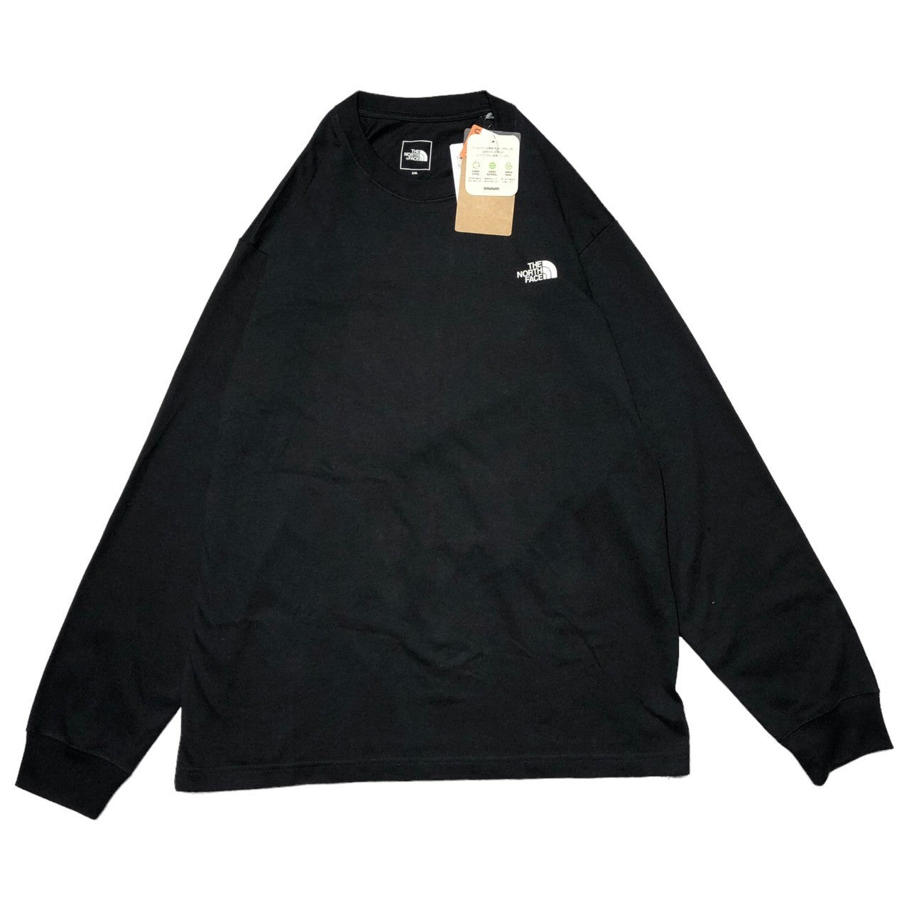 THE NORTH FACE(ノースフェイス) L/S Back Square Logo Tee ロングスリーブ バックスク エア ロゴ ティー NT82131 XXL ブラック Tシャツ 長袖