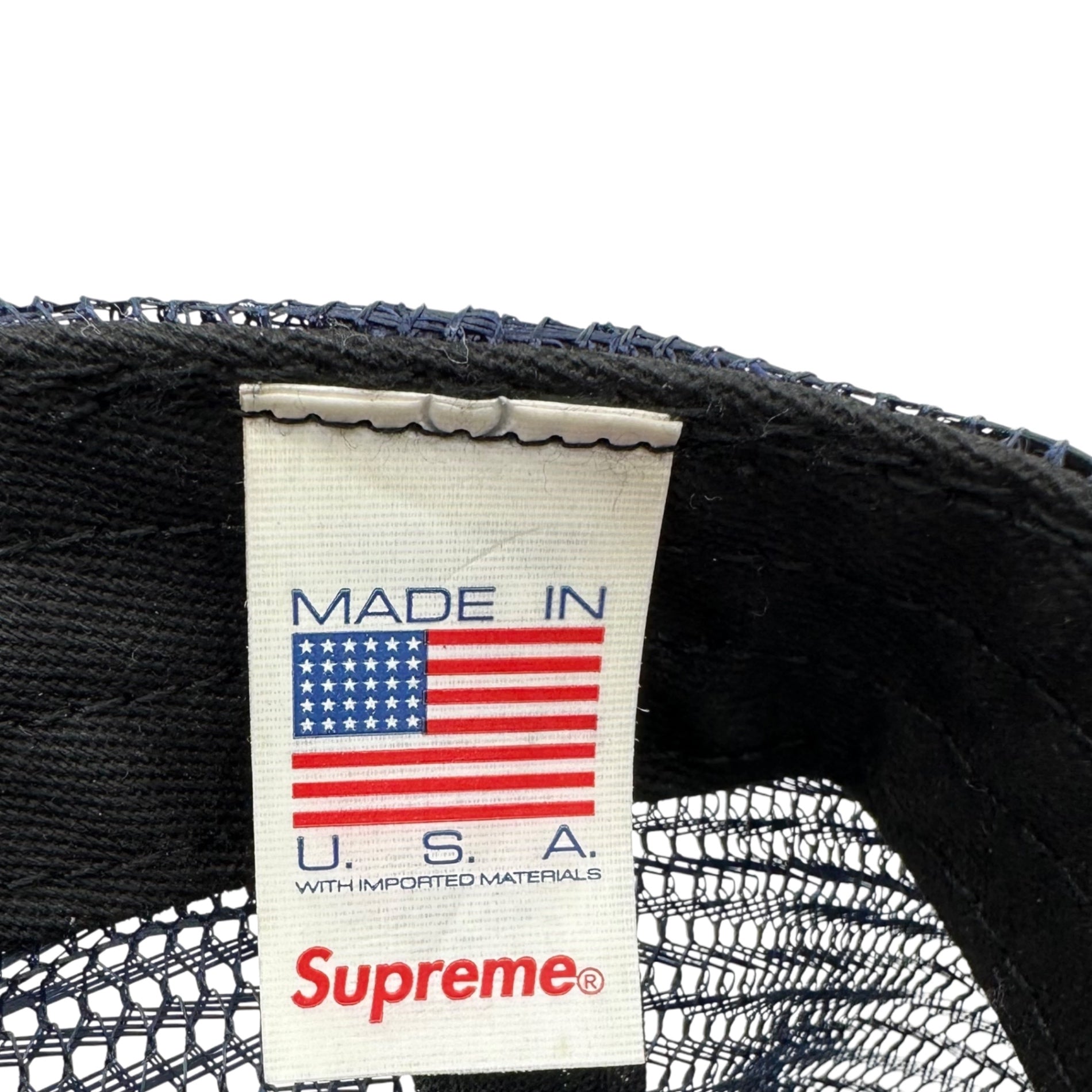 SUPREME(シュプリーム) 24AW Authorized Mesh Back 5-Panel ロゴ メッシュ キャップ ネイビー 24FW