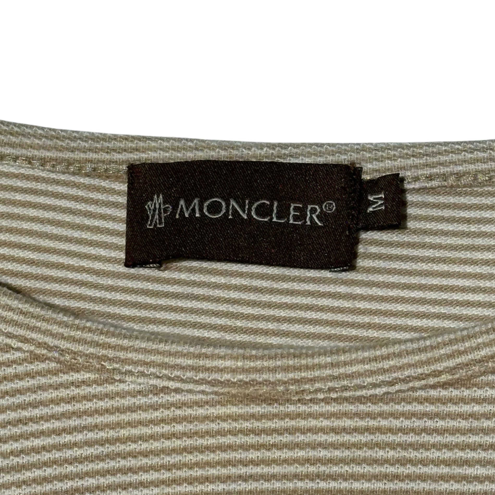 MONCLER(モンクレール) 90's Deer Crew Neck T-Shirt 鹿の子 クルーネック Tシャツ M ベージュ 茶タグ